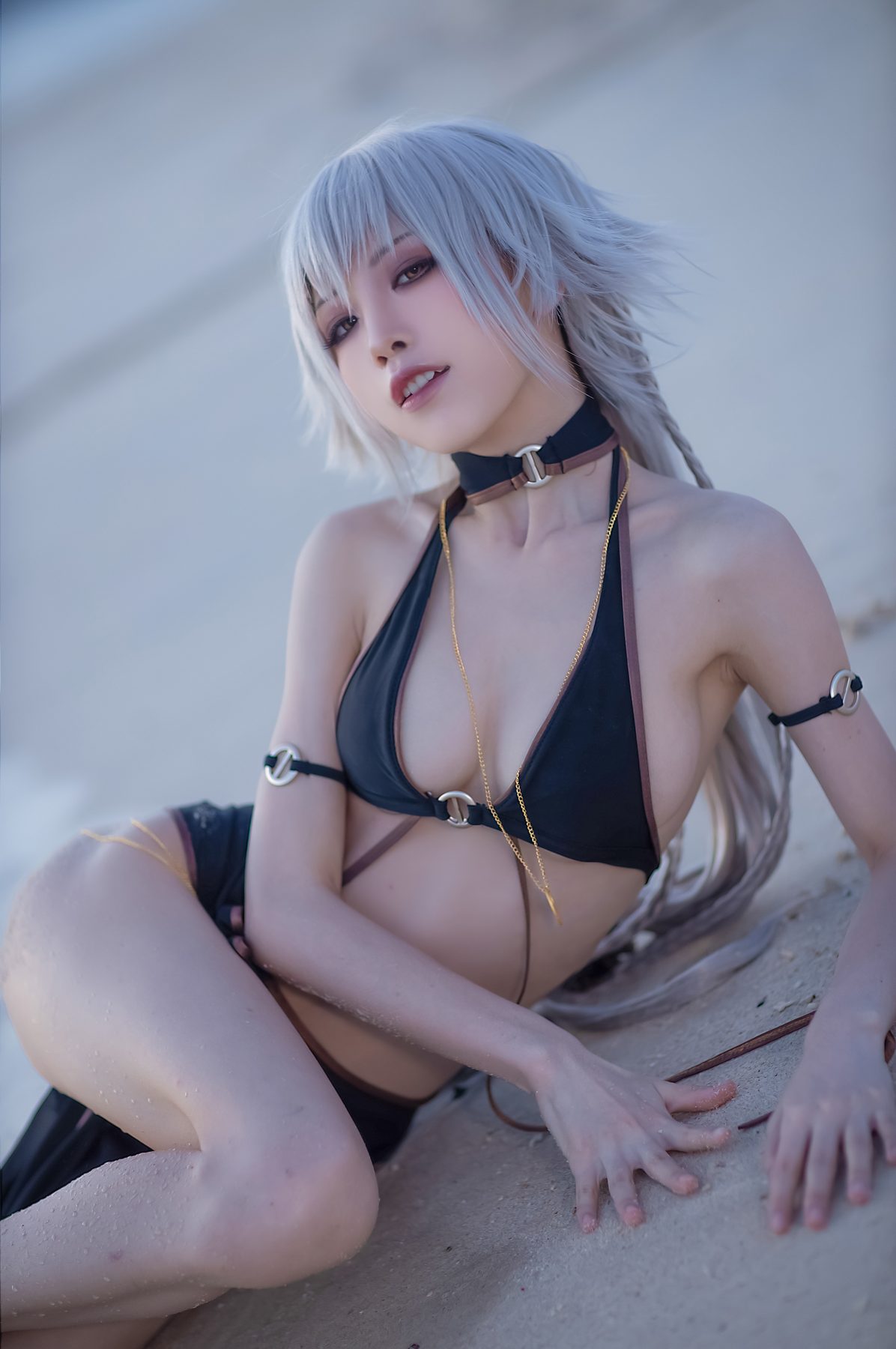 水淼Aqua 贞德泳装 COS写真