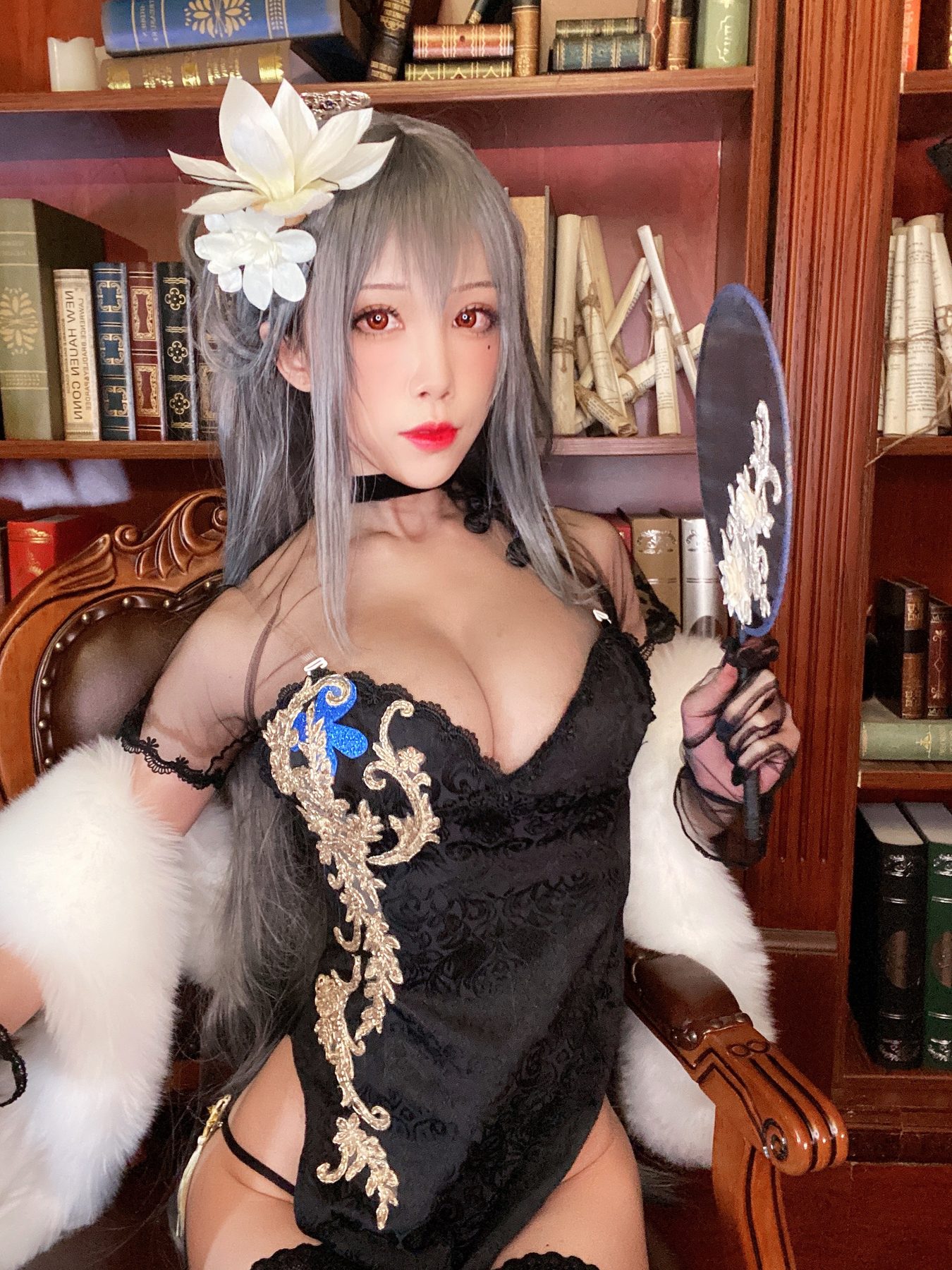 水淼Aqua 路易九世旗袍 COS写真