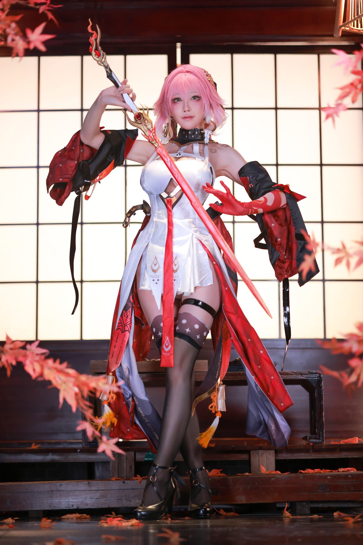 水淼Aqua 鸣潮 长离 COS写真