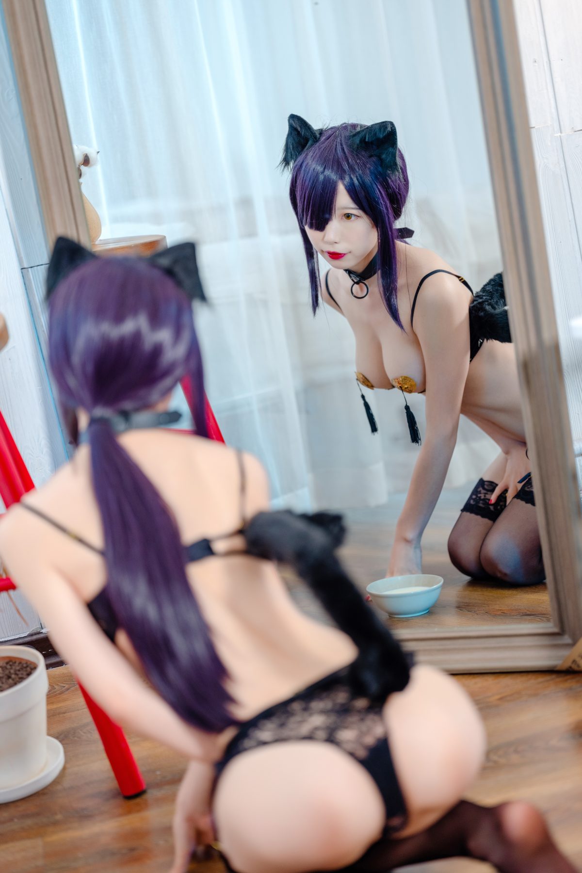 水淼Aqua 黑猫 COS写真