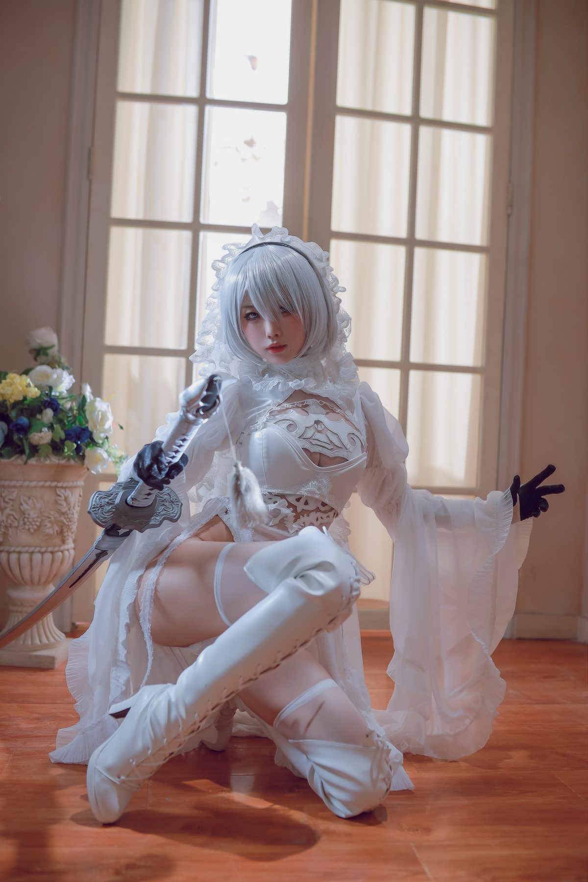 水淼Aqua 黑白2B COS写真