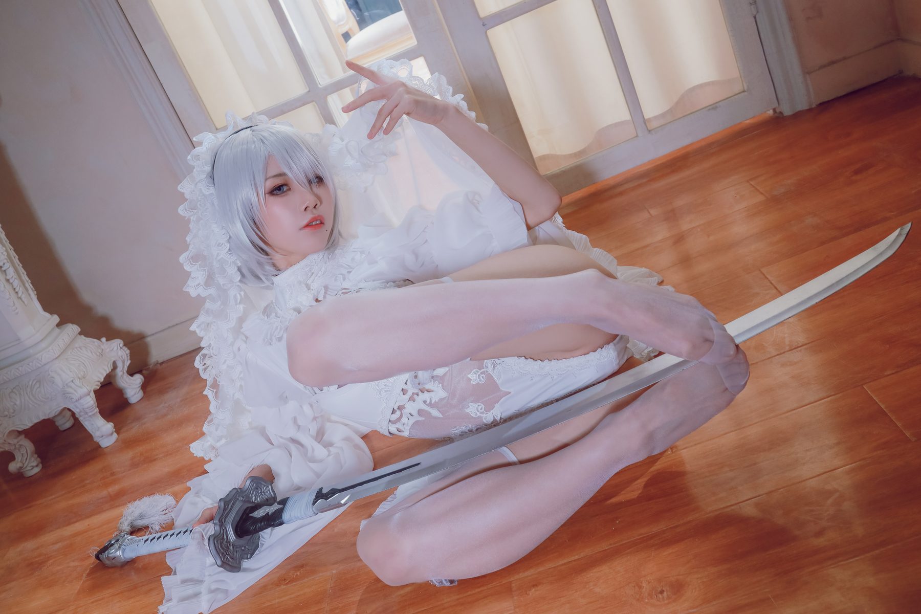 水淼Aqua 黑白2B COS写真