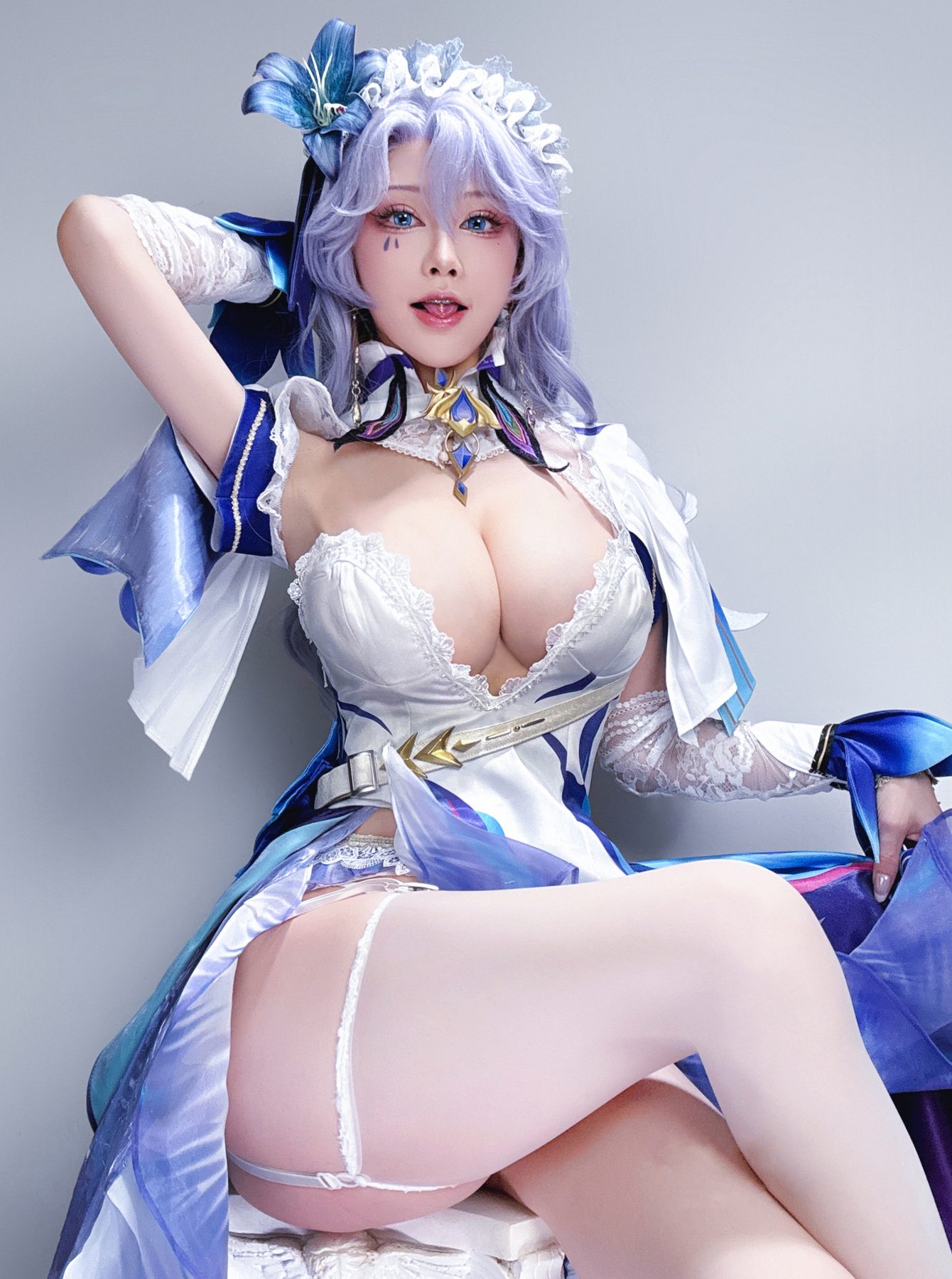 水淼Aqua 鸣潮 坎特蕾拉 自拍 COS写真
