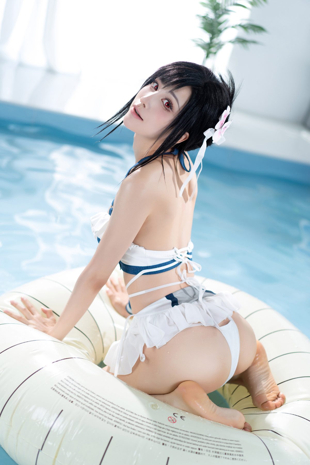 水淼Aqua cosplay写真_FF7重生蒂法泳装合集 | 水淼Aqua COS蒂法泳装全套图包 [80P-110M]