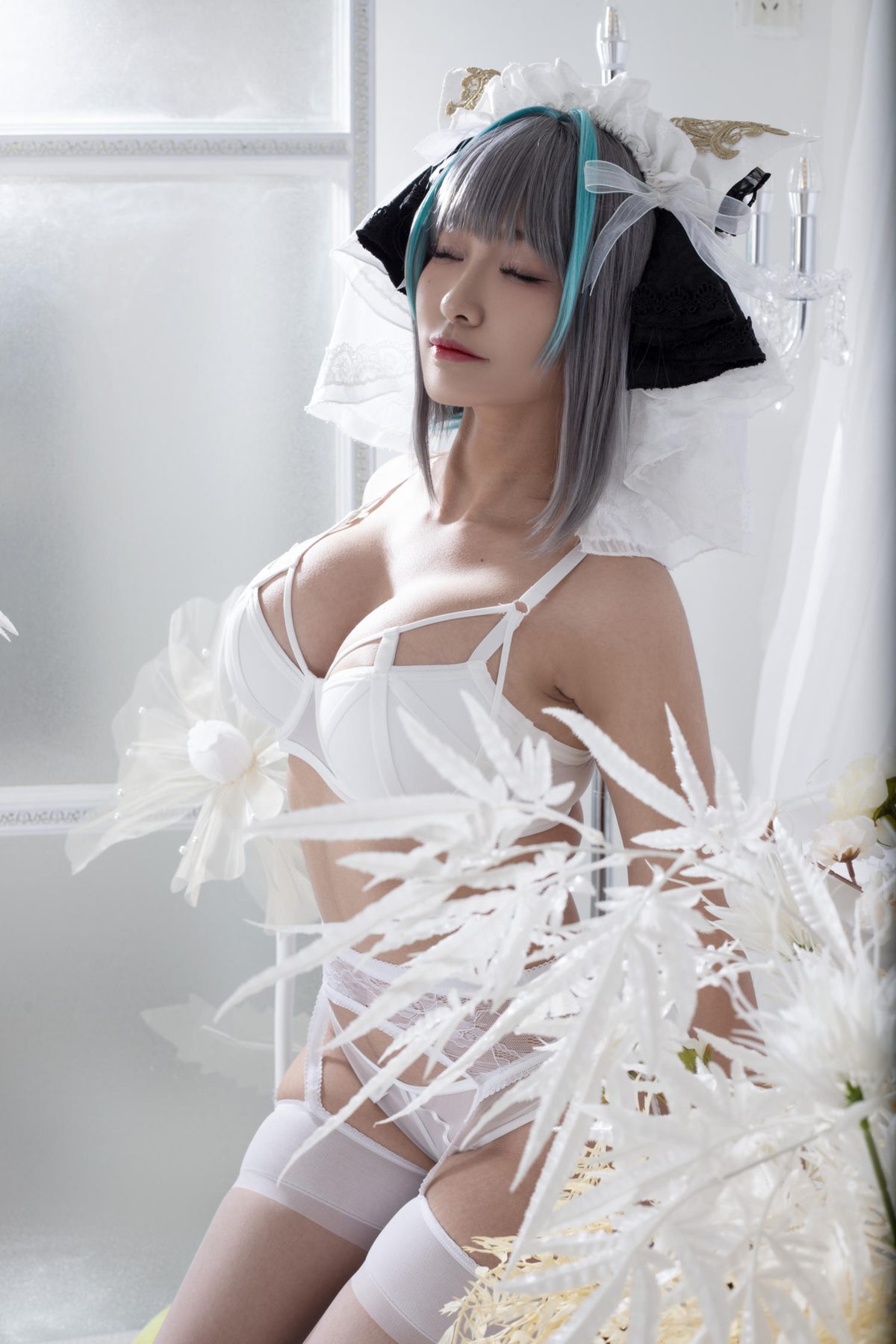 洛璃 LoLiSAMA 碧蓝航线 柴郡同人内衣 COS写真