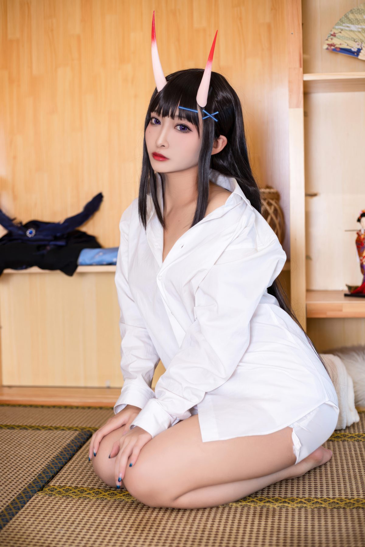 洛璃 LoLiSAMA 碧蓝航线 能代 衬衣 COS写真