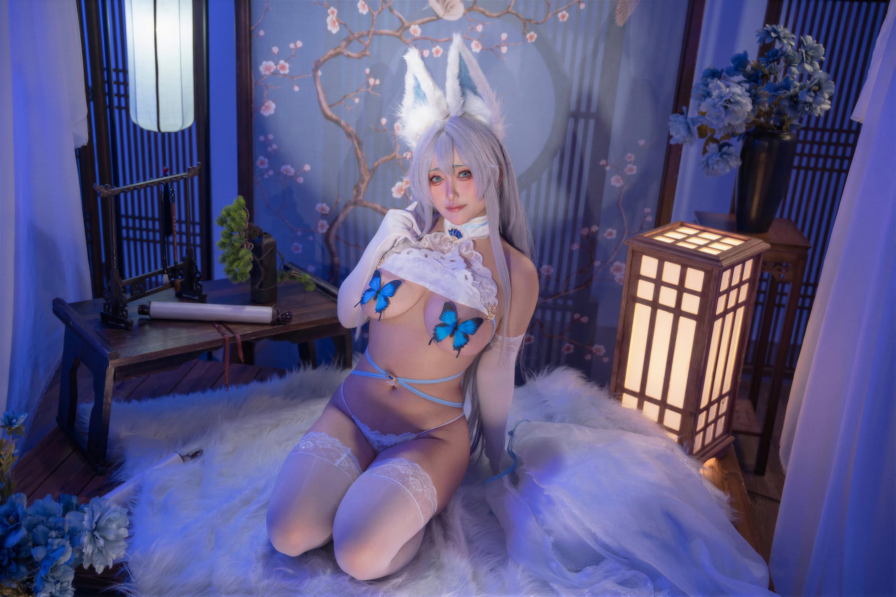 洛璃LoLiSAMA cosplay写真_碧蓝航线信浓合集 | 洛璃LoLiSAMA COS信浓相融一梦全套图包 [90P]
