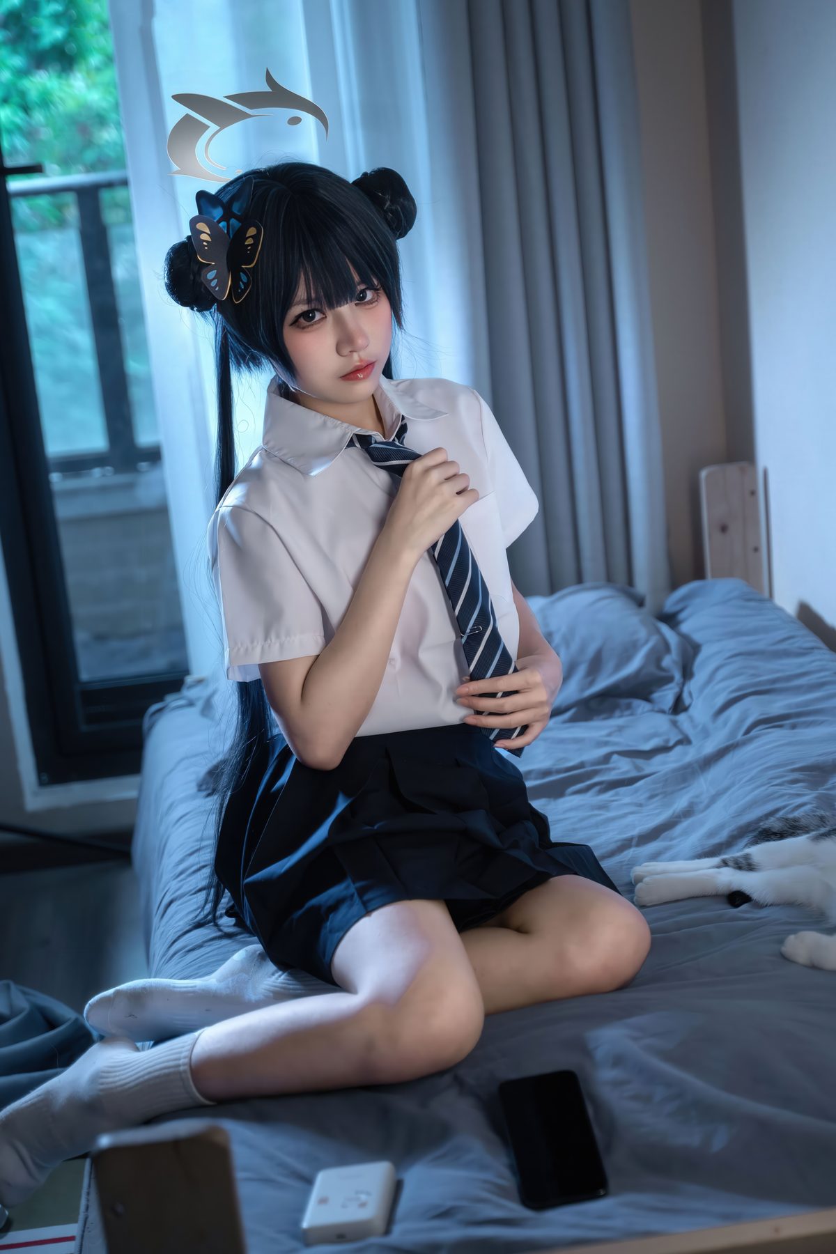 清水凪 蔚蓝档案 龙华妃咲 JK COS写真