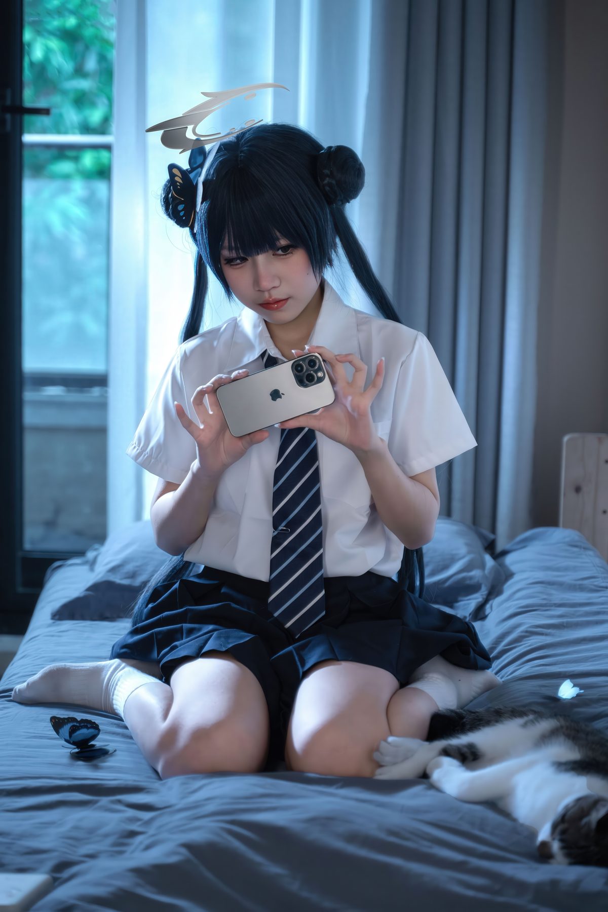 清水凪 蔚蓝档案 龙华妃咲 JK COS写真