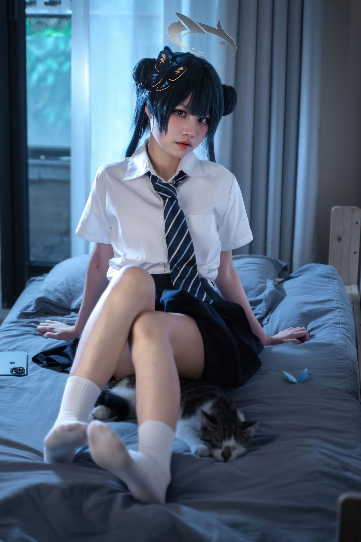 清水凪 蔚蓝档案 龙华妃咲 JK COS写真