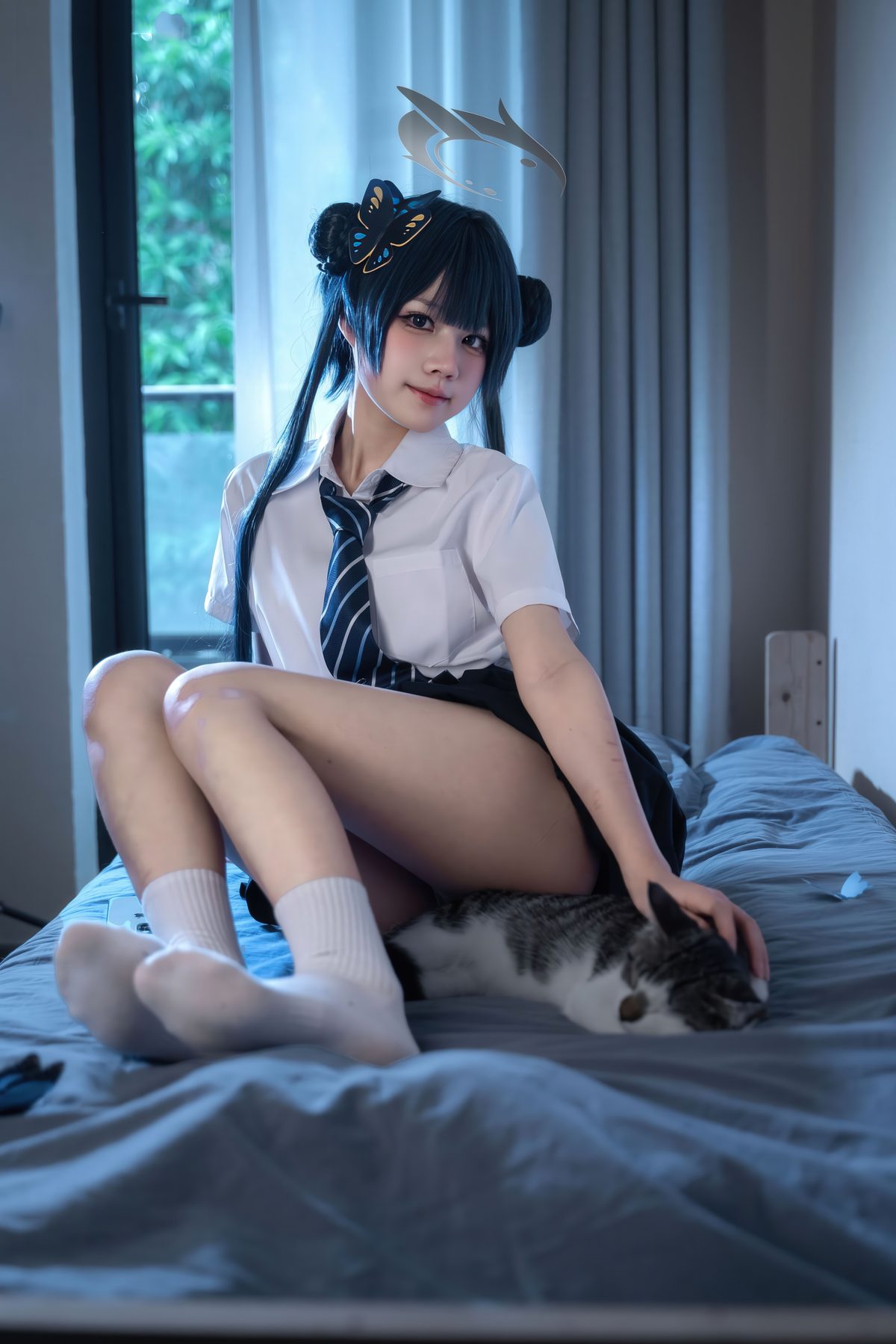 清水凪 蔚蓝档案 龙华妃咲 JK COS写真