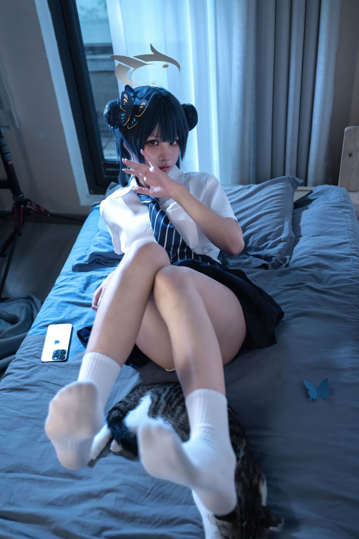 清水凪 蔚蓝档案 龙华妃咲 JK COS写真
