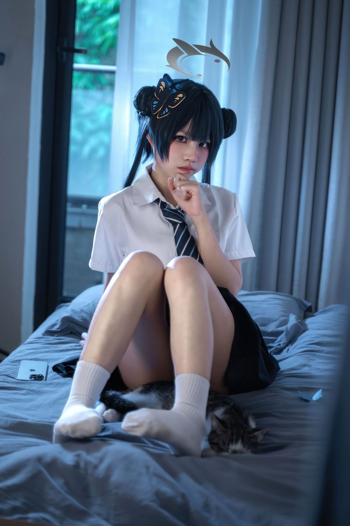 清水凪 蔚蓝档案 龙华妃咲 JK COS写真