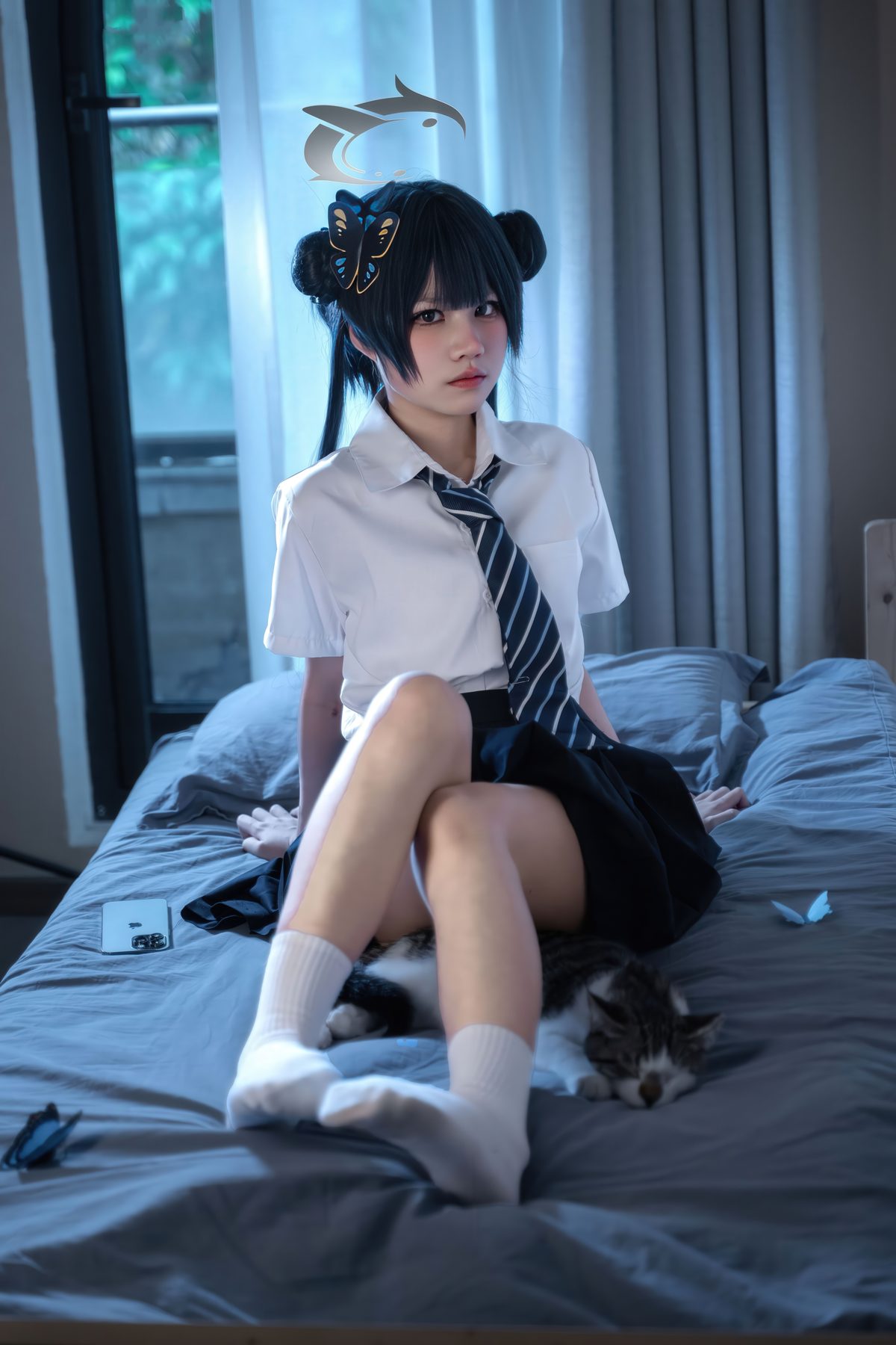 清水凪 蔚蓝档案 龙华妃咲 JK COS写真
