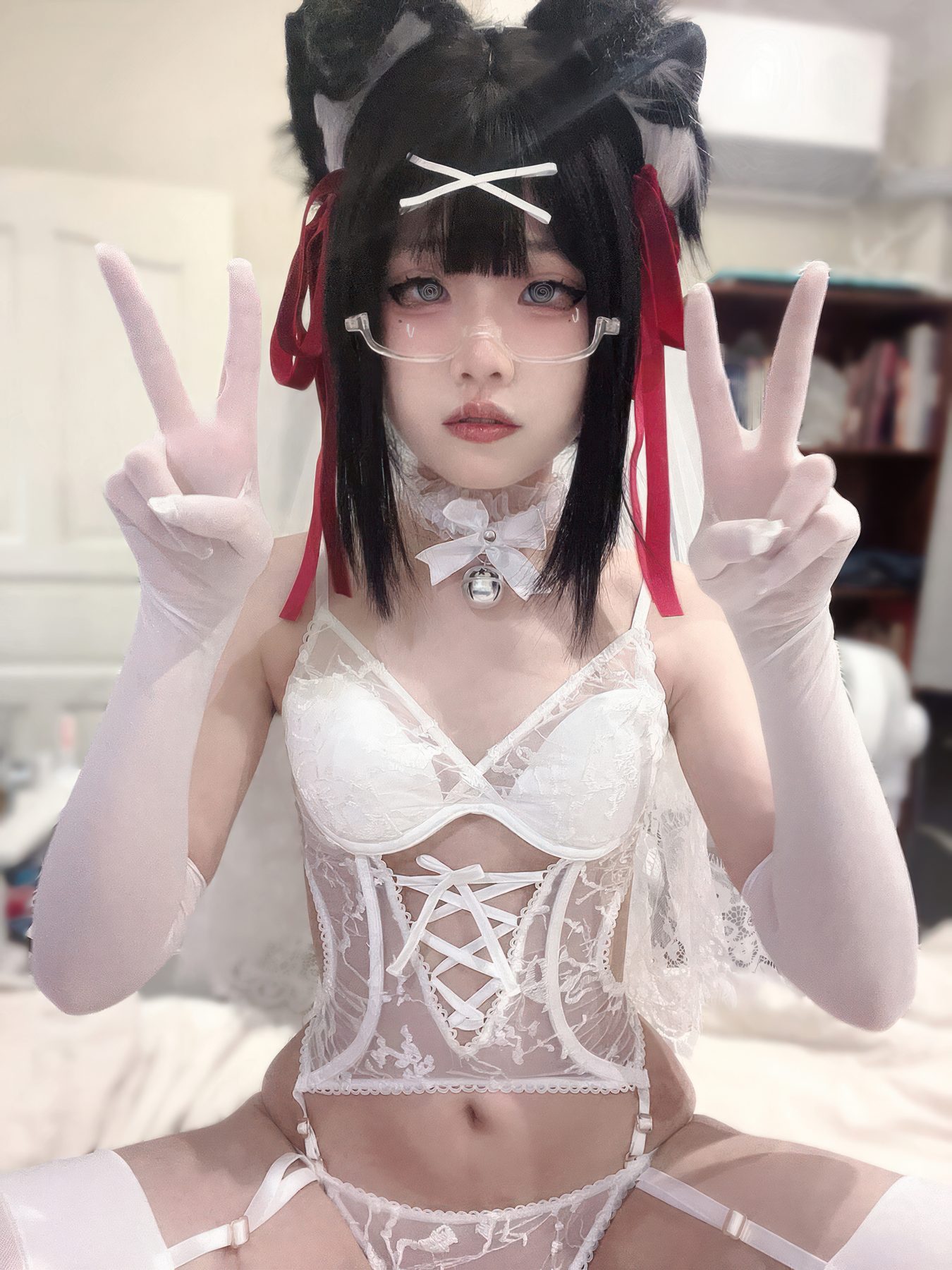 清水凪 小狗花嫁 COS写真