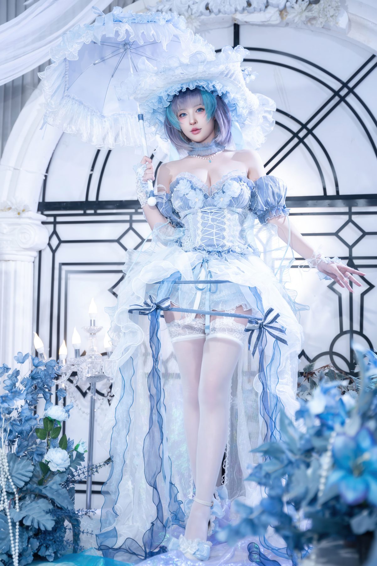 碧蓝航线 清水由乃 柴郡 废稿礼服 COS写真