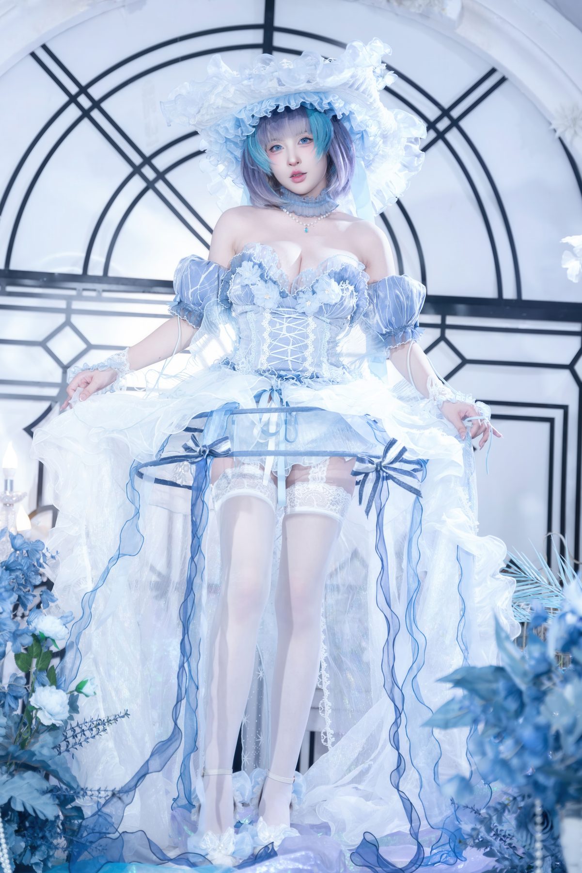 碧蓝航线 清水由乃 柴郡 废稿礼服 COS写真