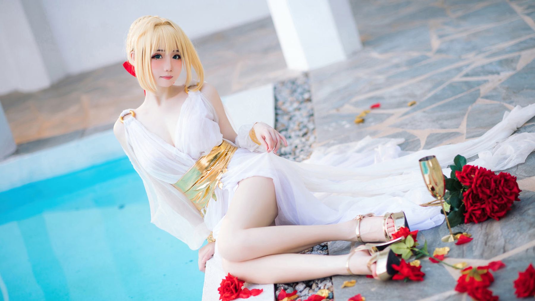 焖焖碳 FGO 尼禄 礼服 COS写真