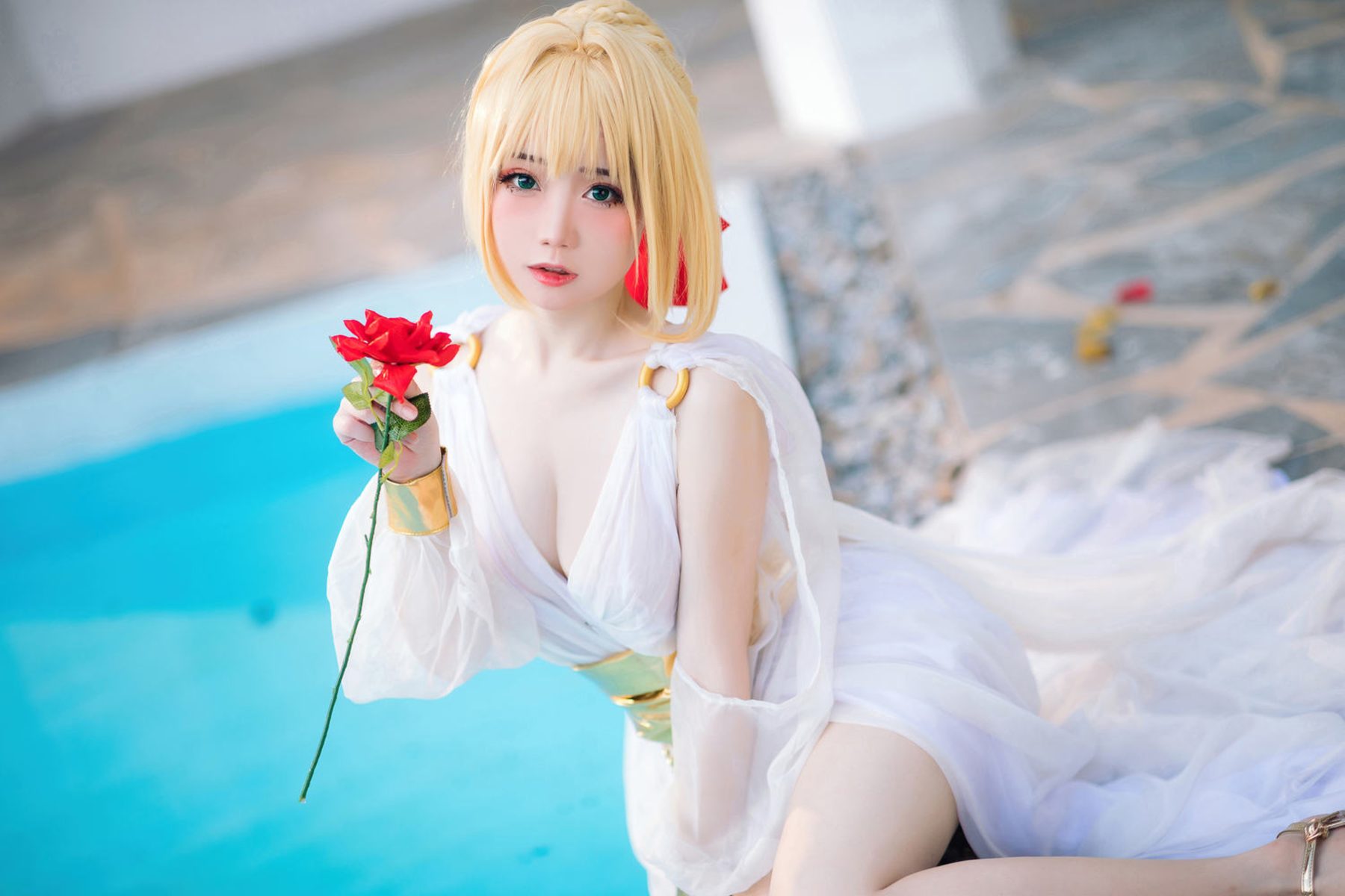 焖焖碳 FGO 尼禄 礼服 COS写真