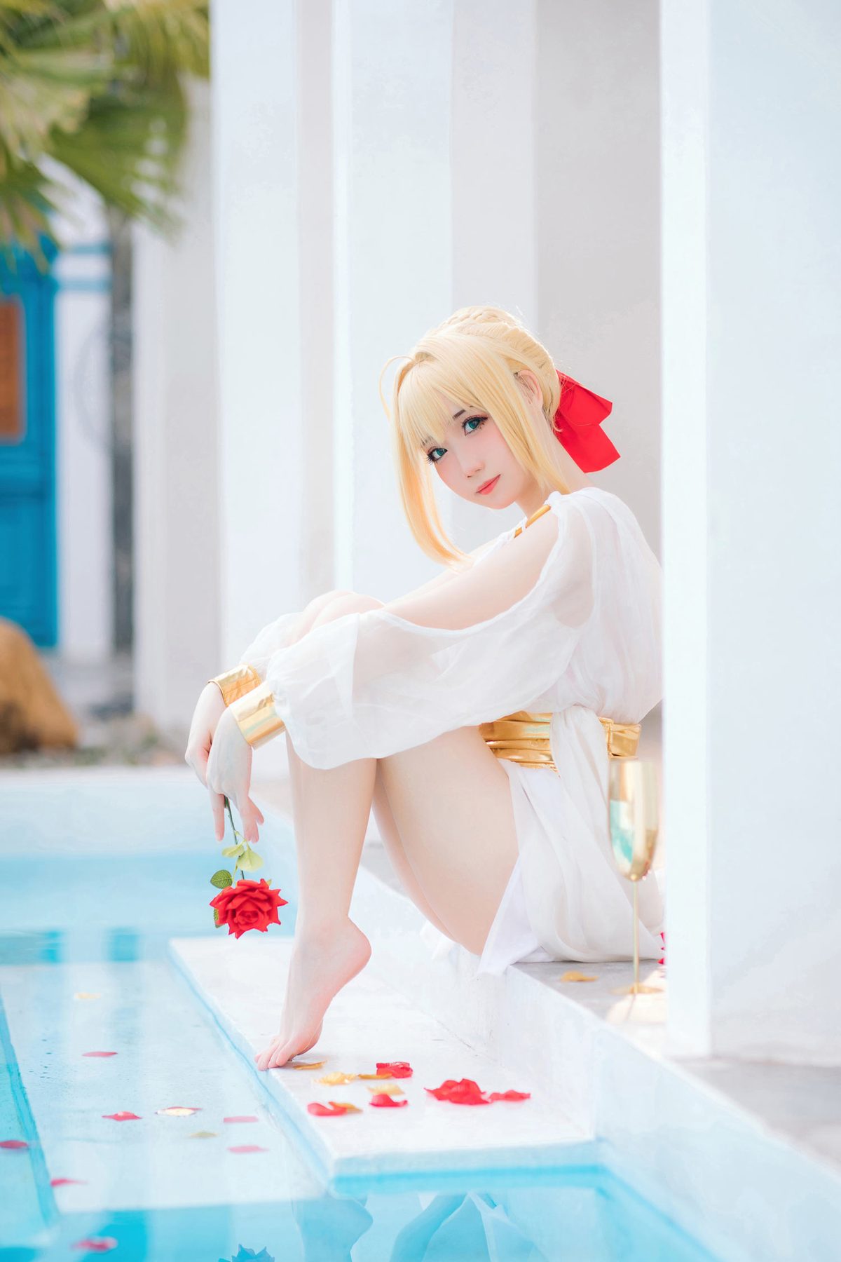 焖焖碳 FGO 尼禄 礼服 COS写真