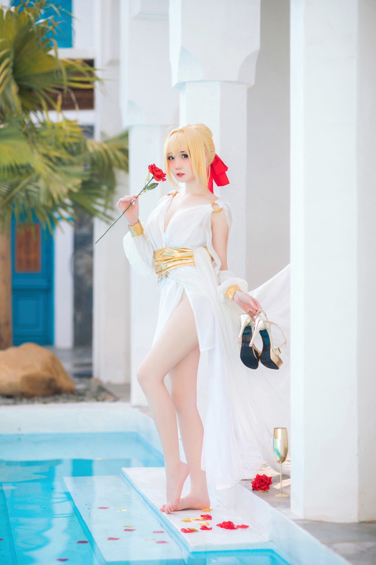 焖焖碳 FGO 尼禄 礼服 COS写真