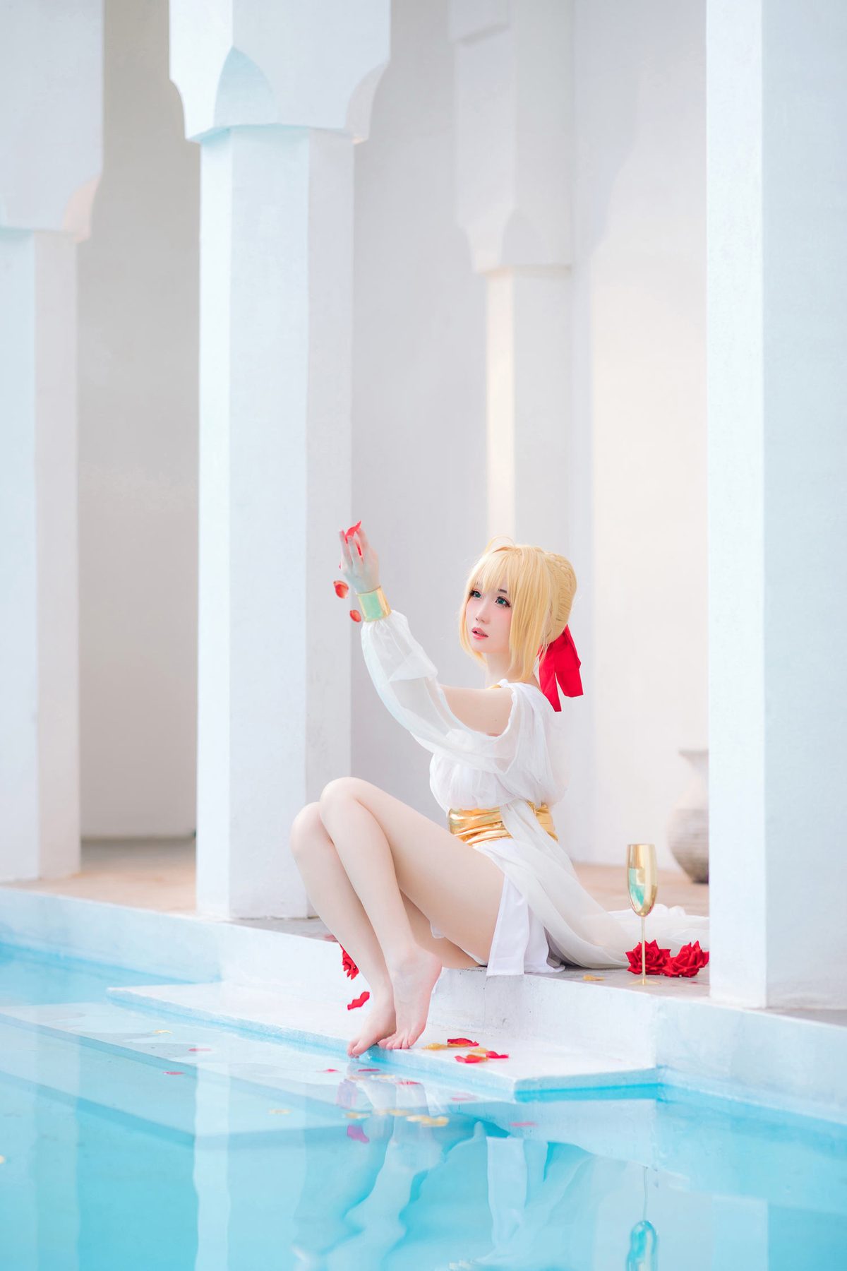 焖焖碳 FGO 尼禄 礼服 COS写真