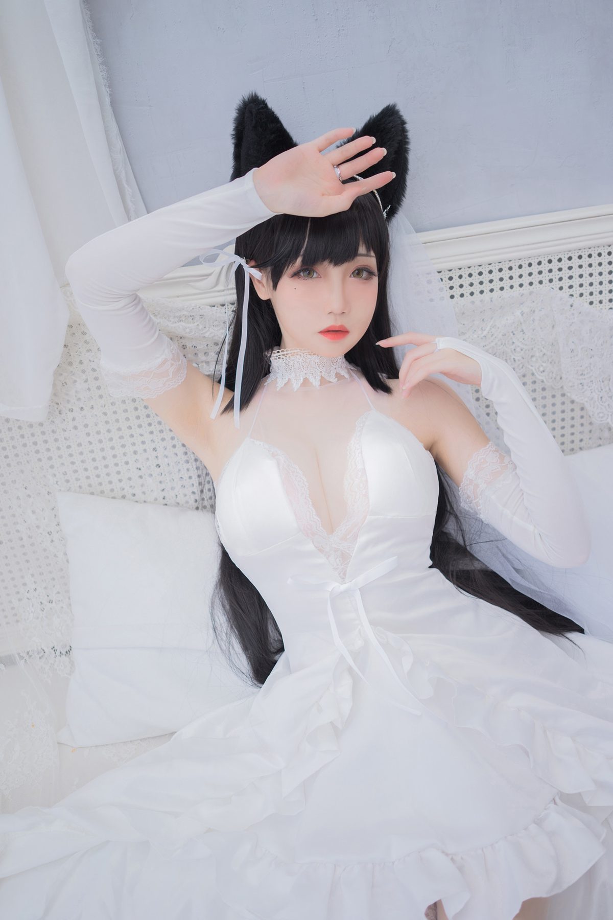 焖焖碳 碧蓝航线 爱宕花嫁 COS写真