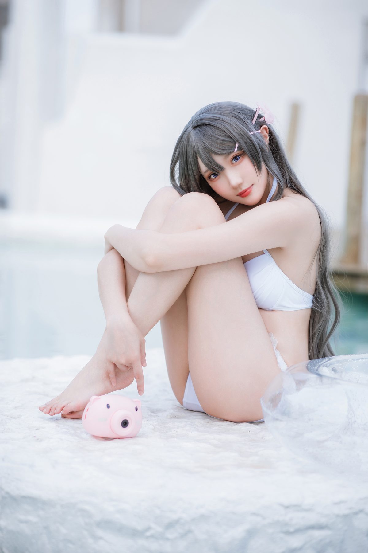瓜希酱 樱岛麻衣泳装 COS写真