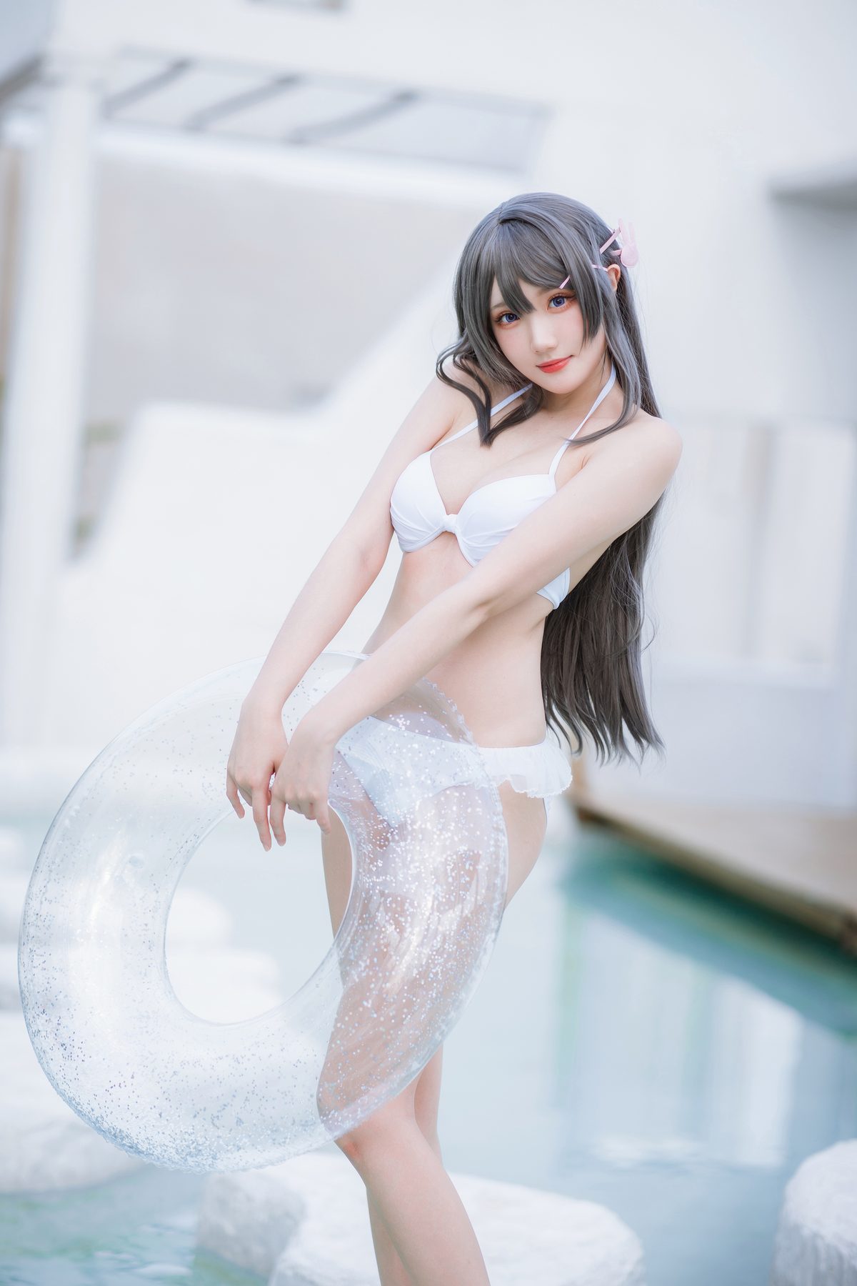 瓜希酱 樱岛麻衣泳装 COS写真