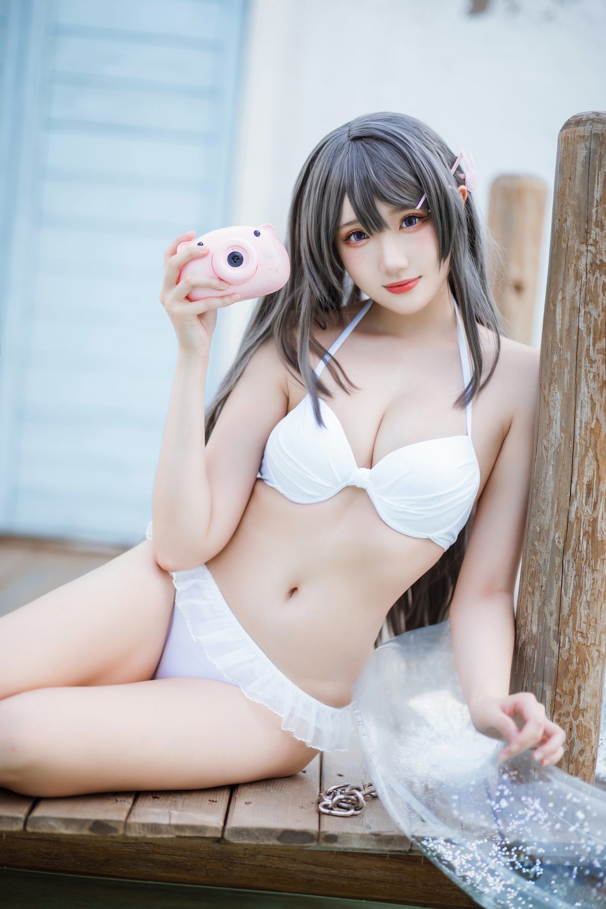 瓜希酱 樱岛麻衣泳装 COS写真