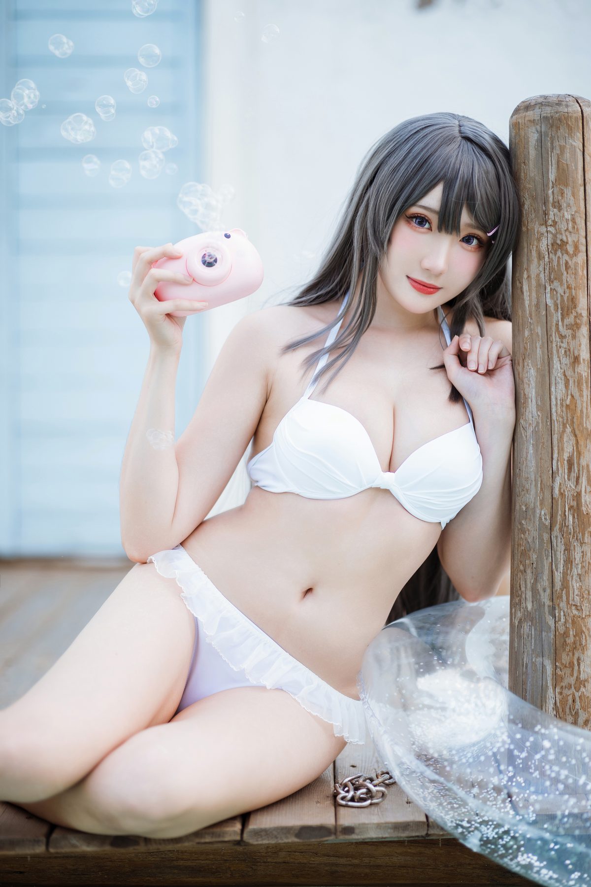 瓜希酱 樱岛麻衣泳装 COS写真