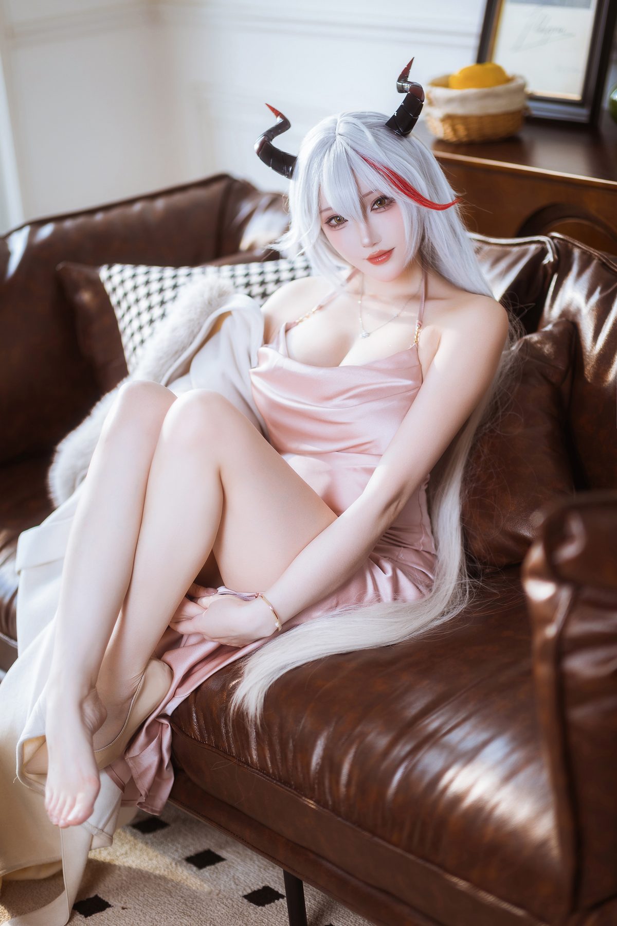 瓜希酱 碧蓝航线 埃吉尔 睡衣 COS写真