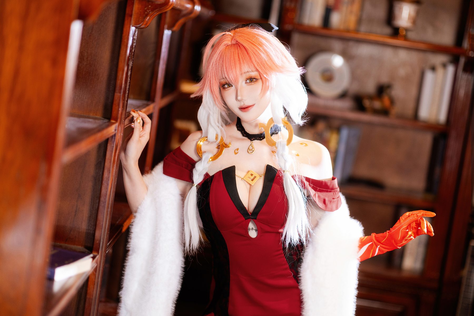 瓜希酱 cosplay写真_鸣潮长离必胜客合集 | 瓜希酱 COS长离必胜客全套图包 [18P-74MB]