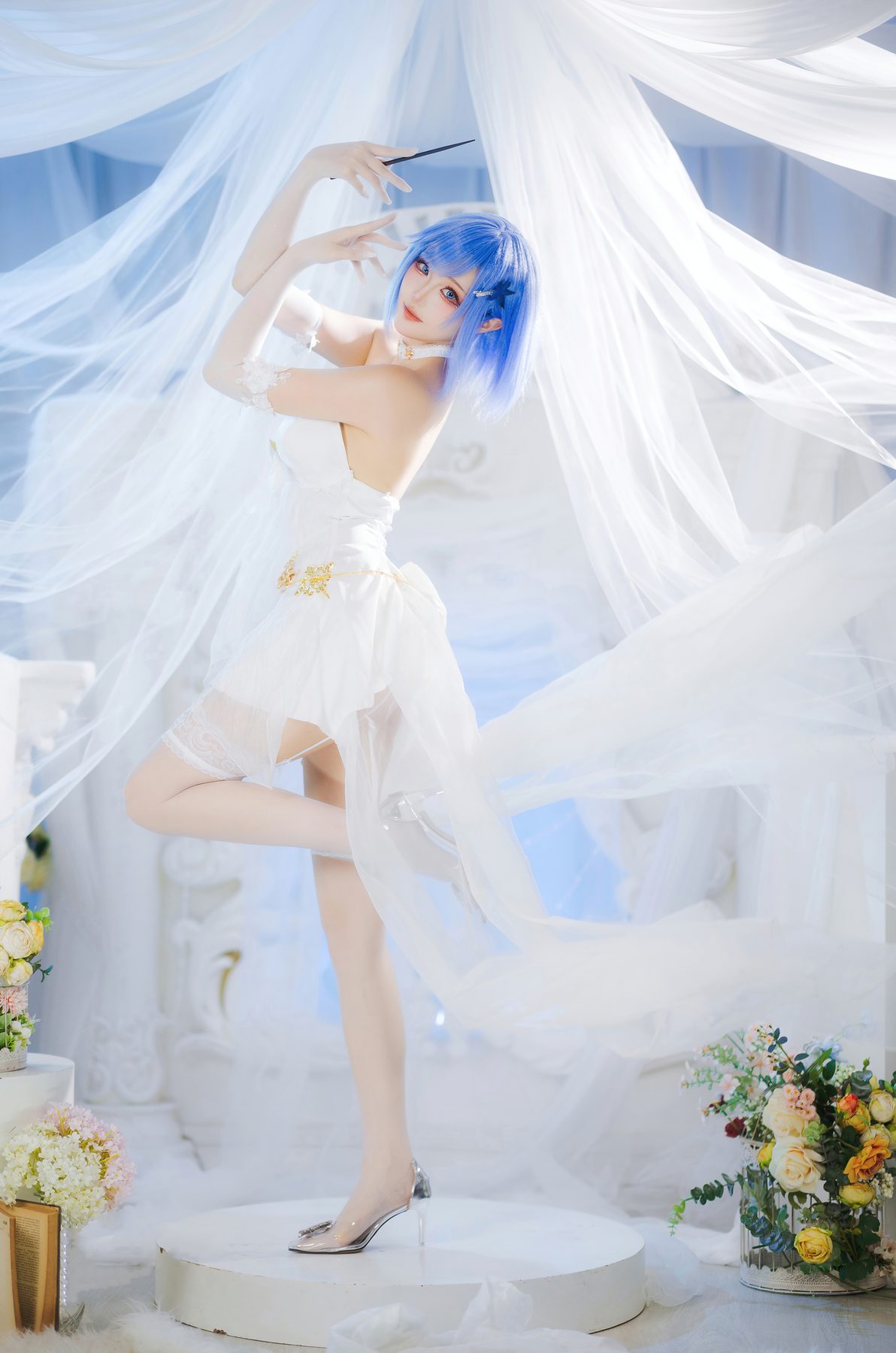 瓜希酱 碧蓝航线 恰巴耶夫 白骑兵的旋律 COS写真