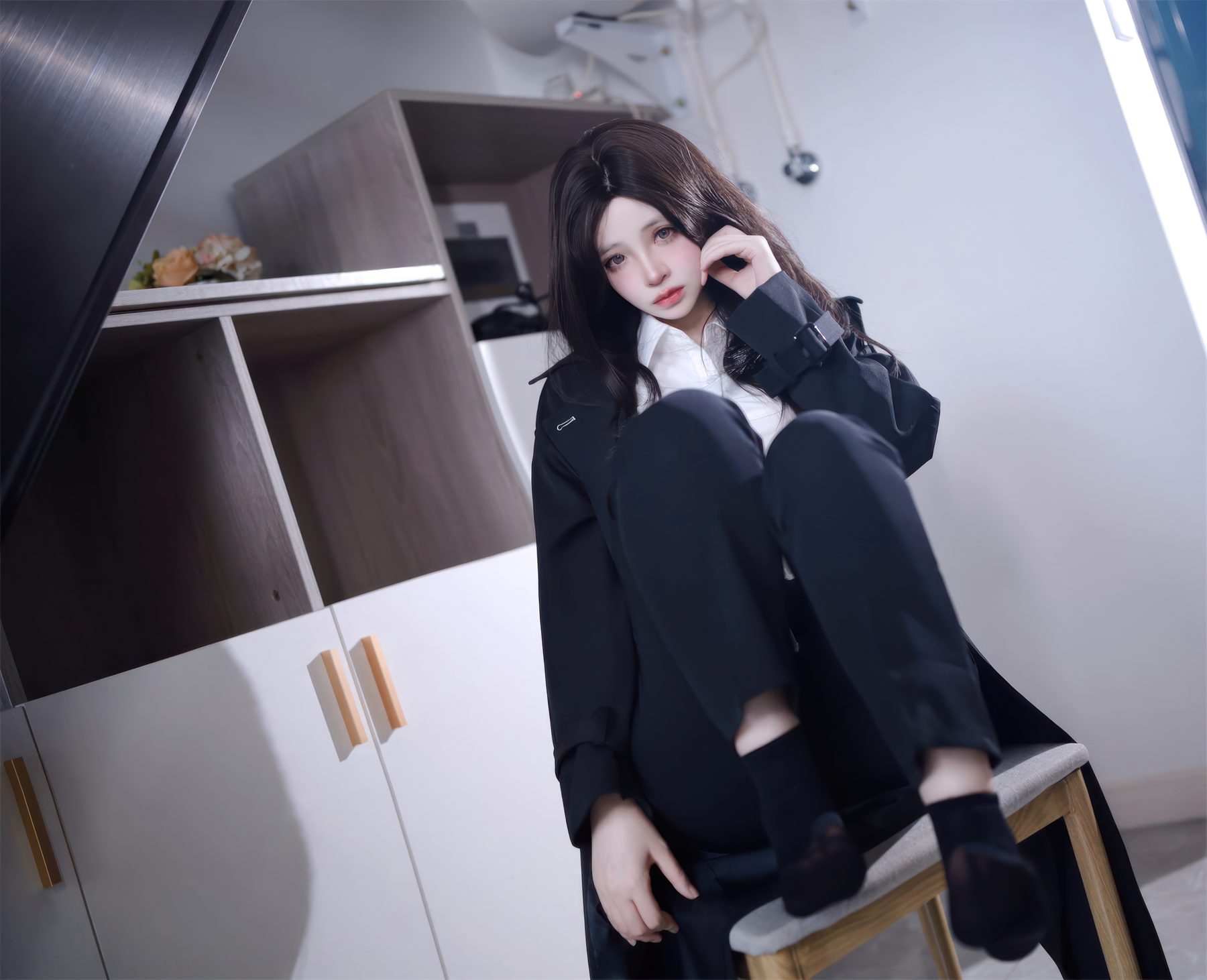 疯猫ss 少女衣橱 西装裤 COS写真