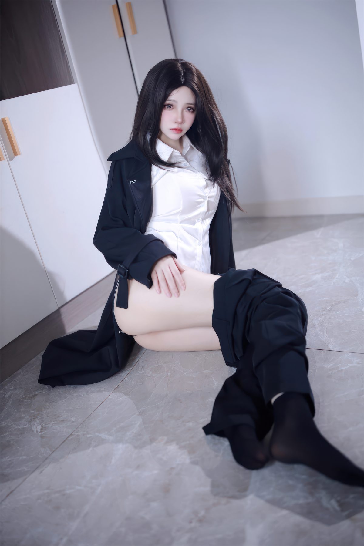 疯猫ss 少女衣橱 西装裤 COS写真