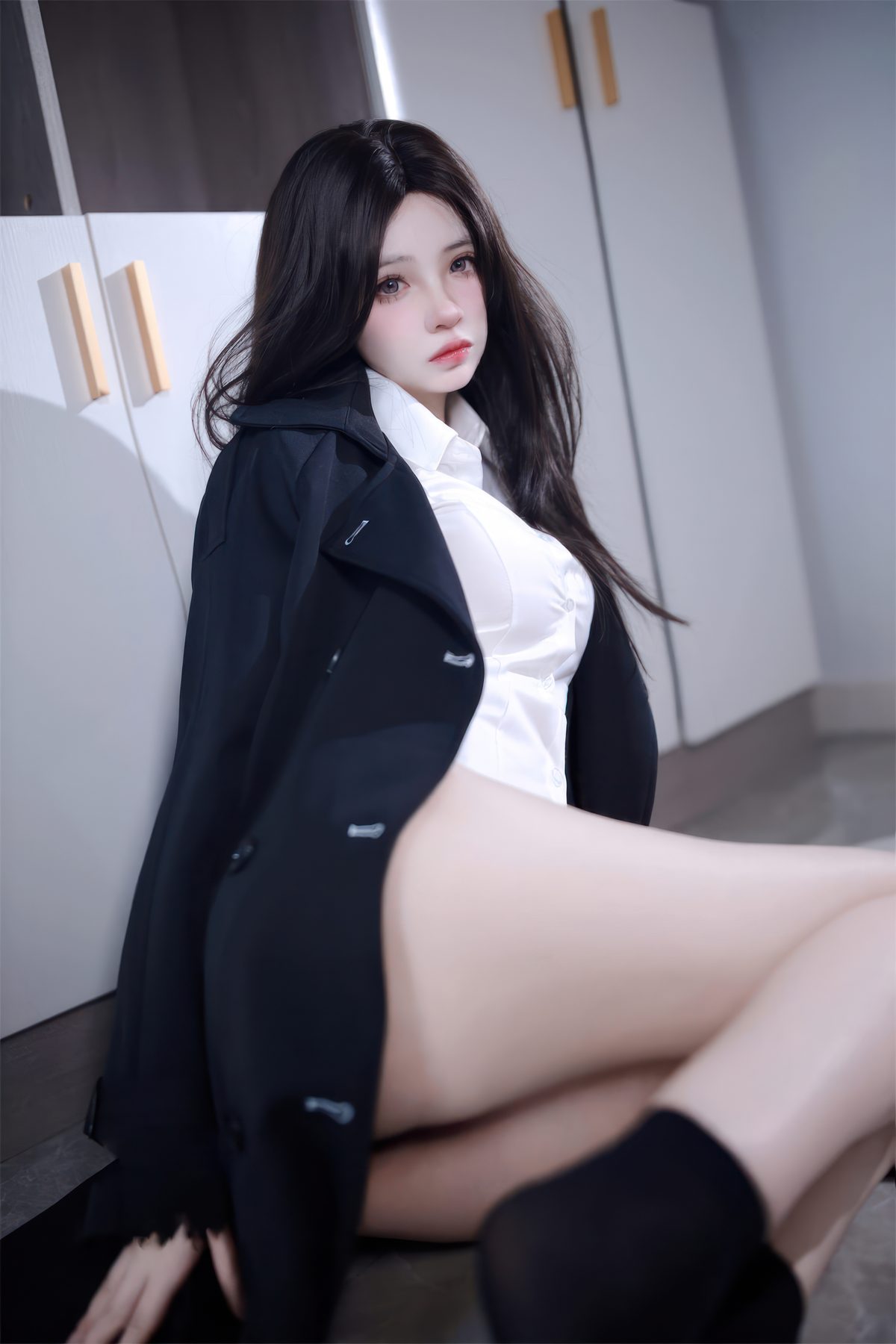 疯猫ss 少女衣橱 西装裤 COS写真