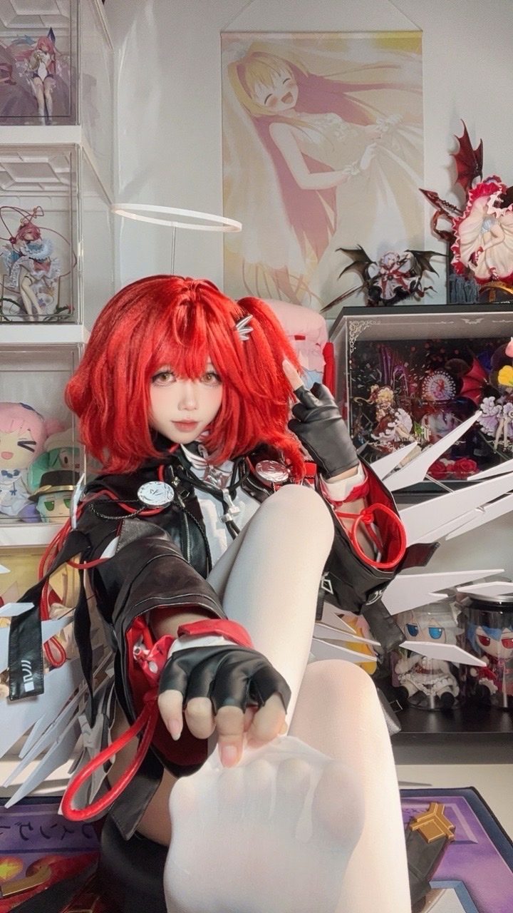 白栎Shirly 明日方舟 新约能天使 下 65P12V 3 COS写真