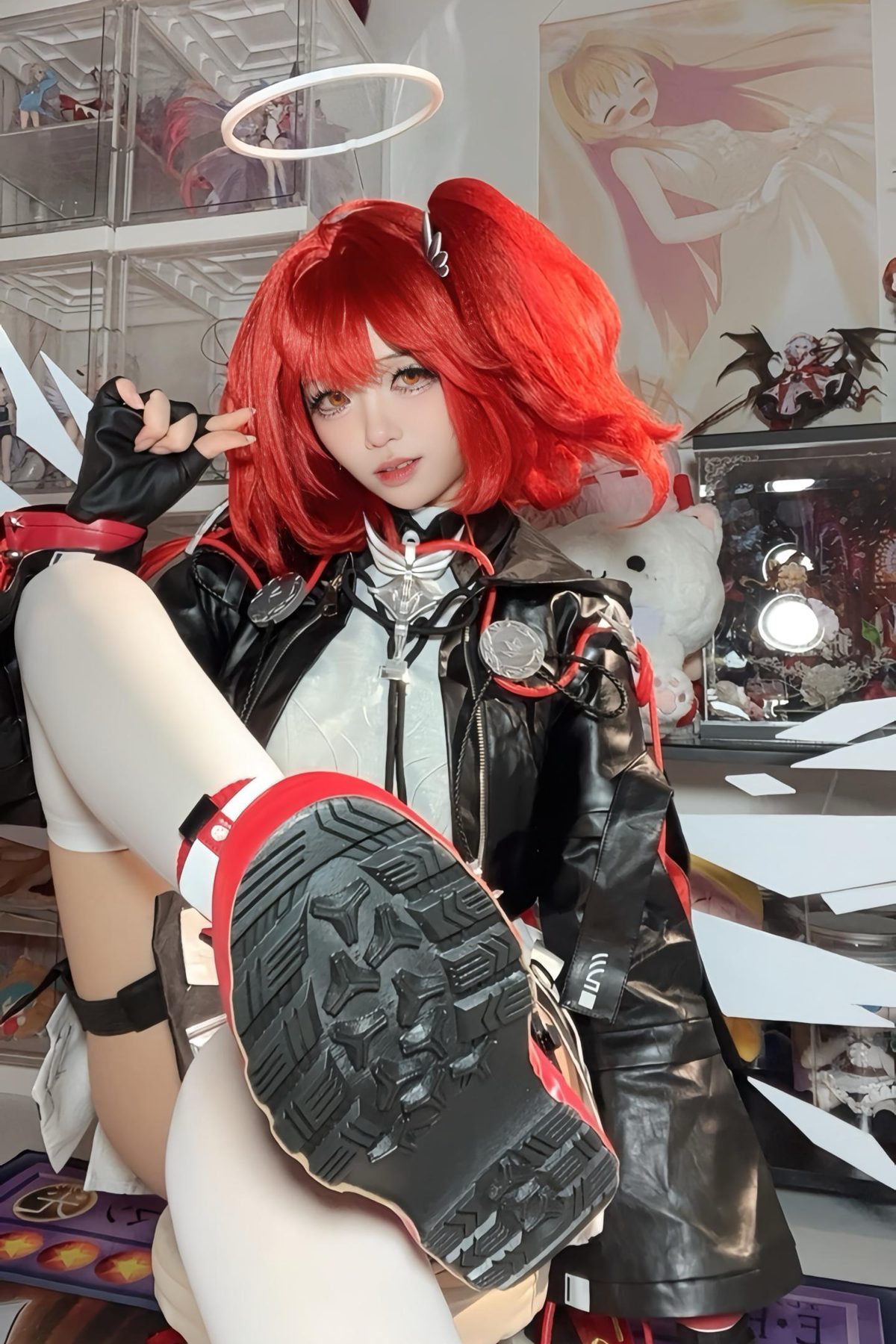 白栎Shirly 明日方舟 新约能天使 下 65P12V 3 COS写真
