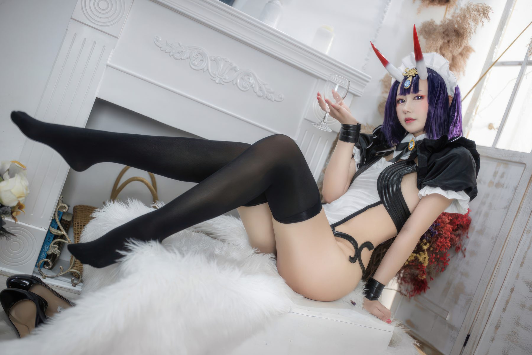 羽生三未 FGO 酒吞童子女仆 COS写真