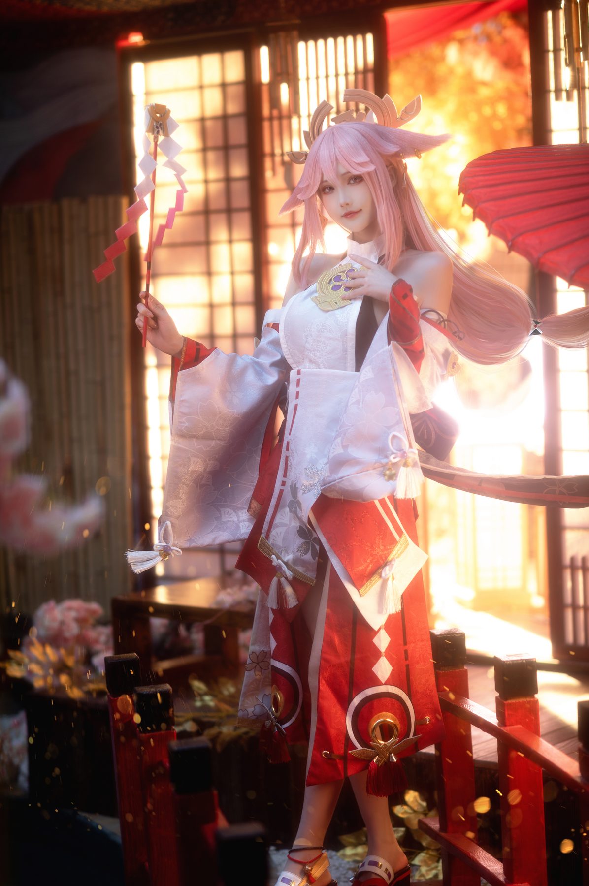 花兮 honoka 原神 八重神子 COS写真