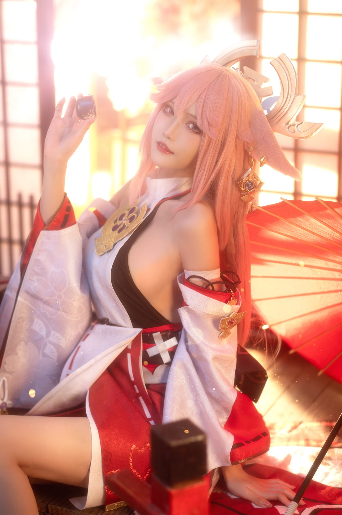 花兮 honoka 原神 八重神子 COS写真