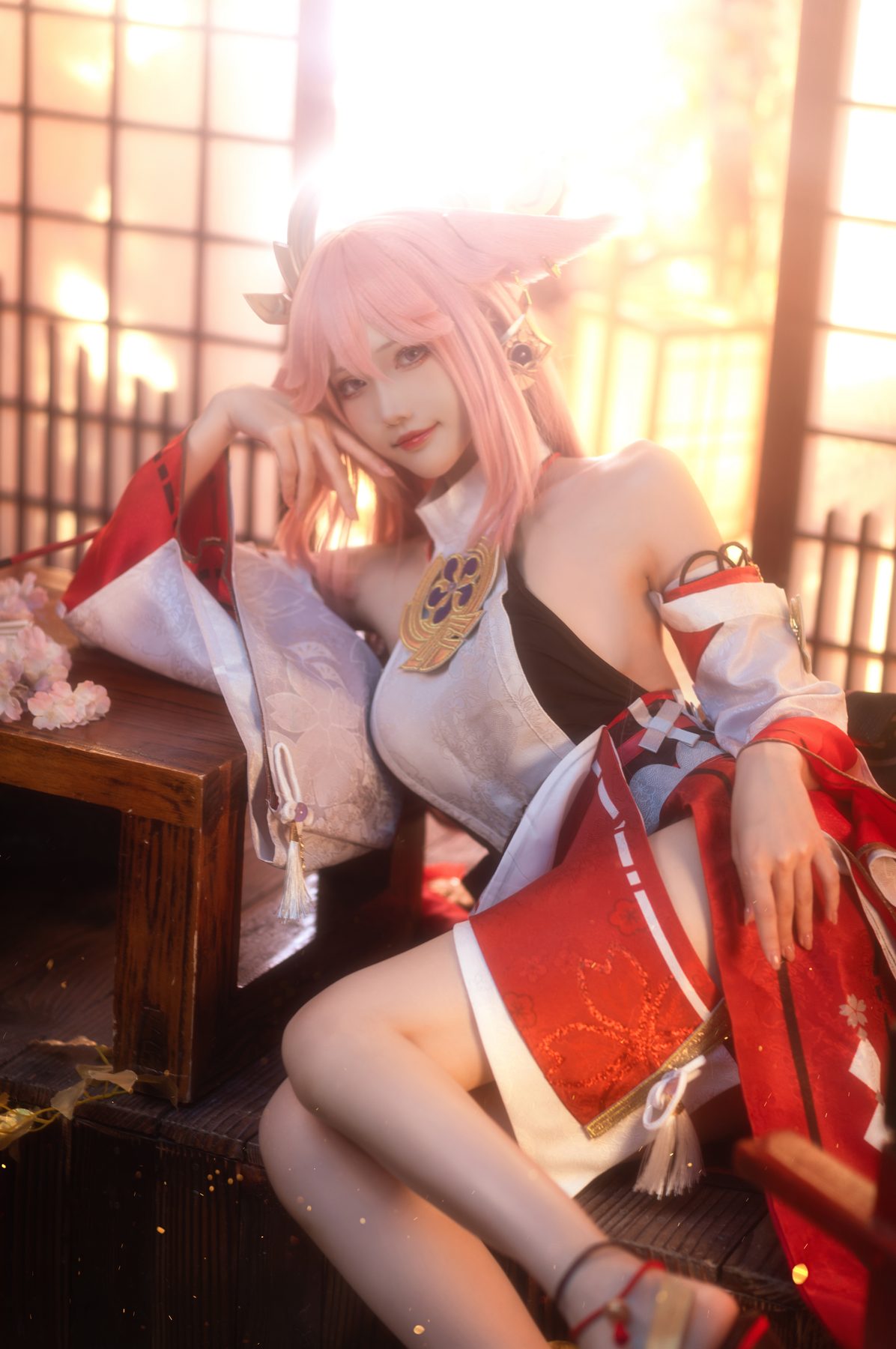 花兮 honoka 原神 八重神子 COS写真