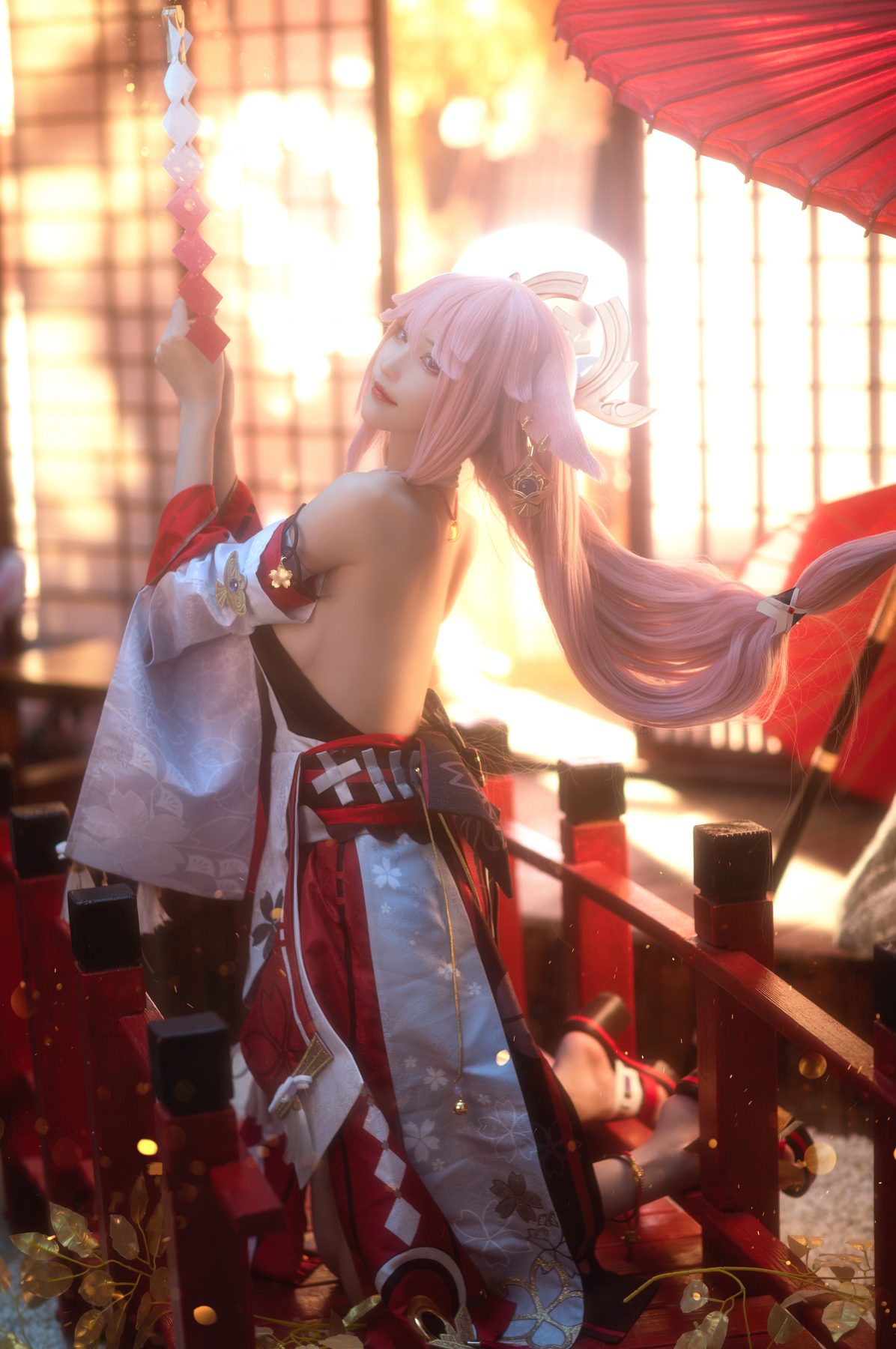 花兮 honoka 原神 八重神子 COS写真