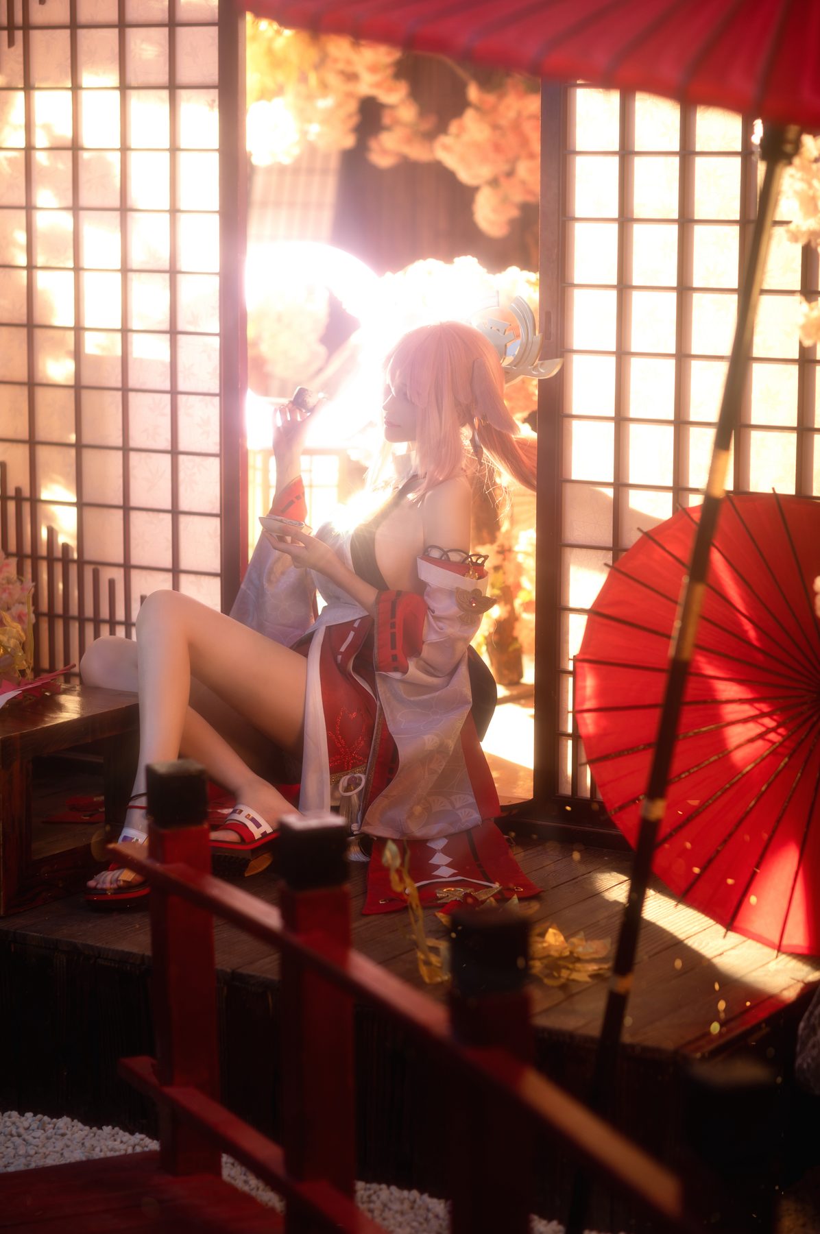 花兮 honoka 原神 八重神子 COS写真
