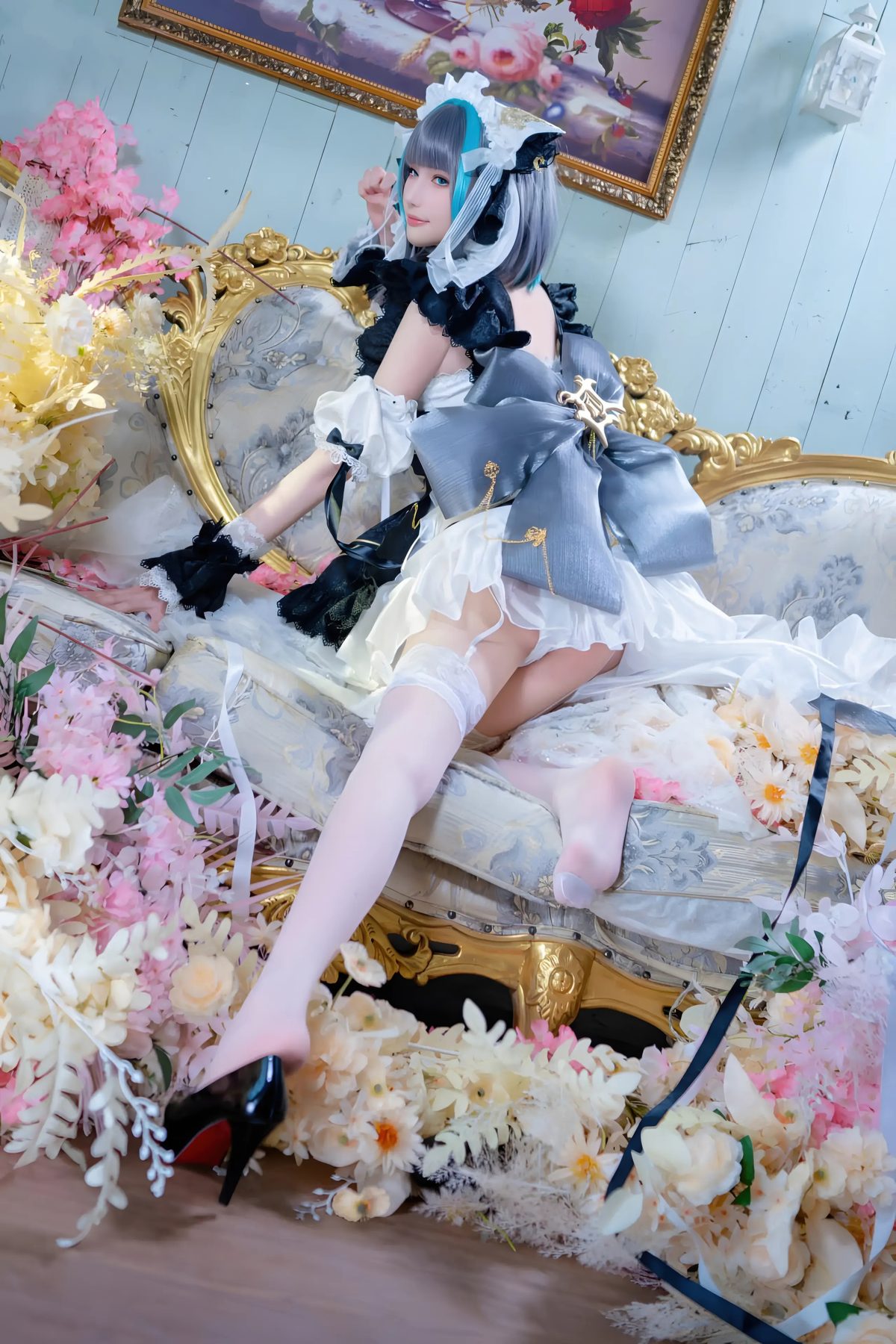 花兮 honoka 碧蓝航线 柴郡 原皮 COS写真