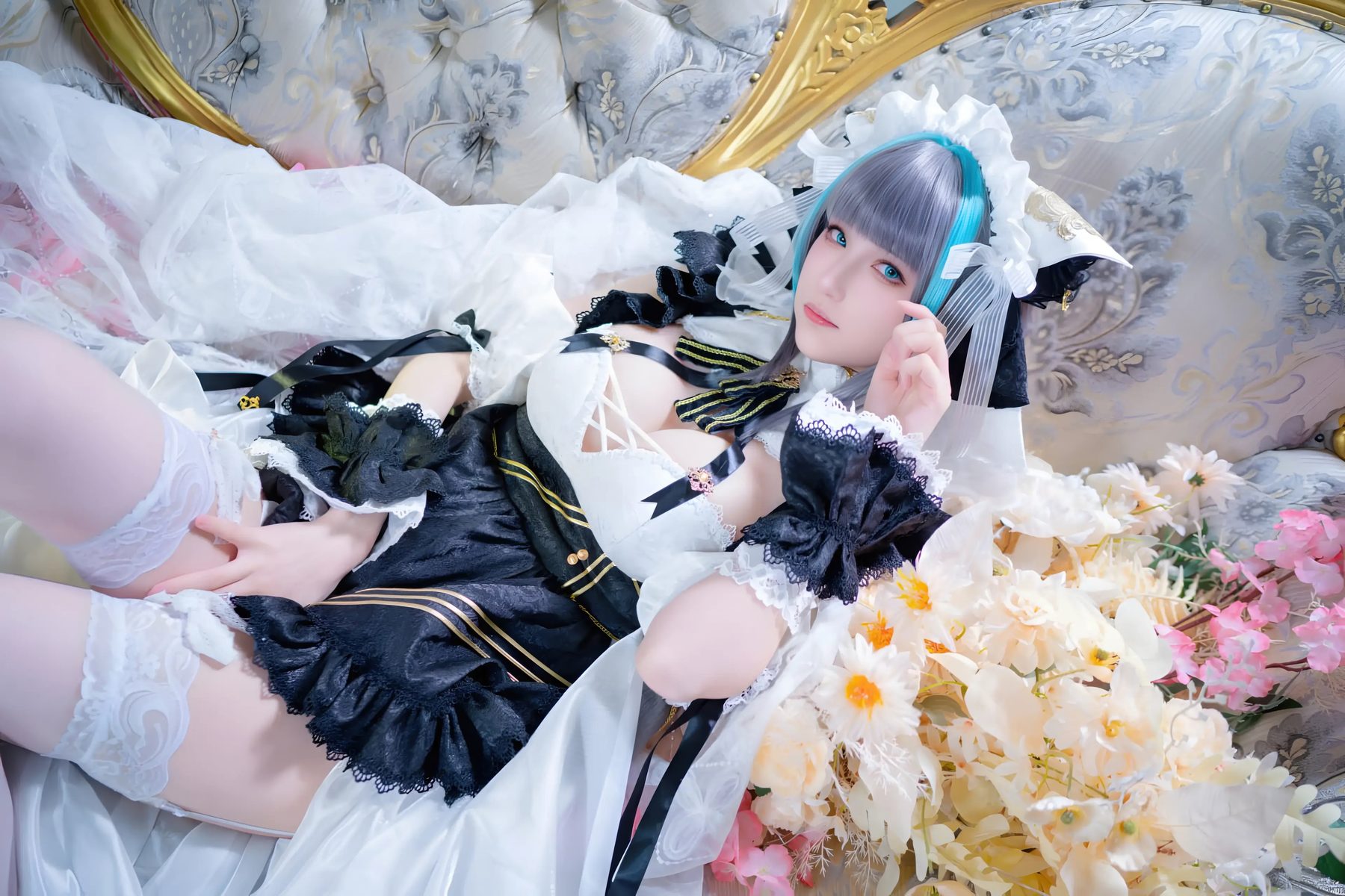 花兮 honoka 碧蓝航线 柴郡 原皮 COS写真