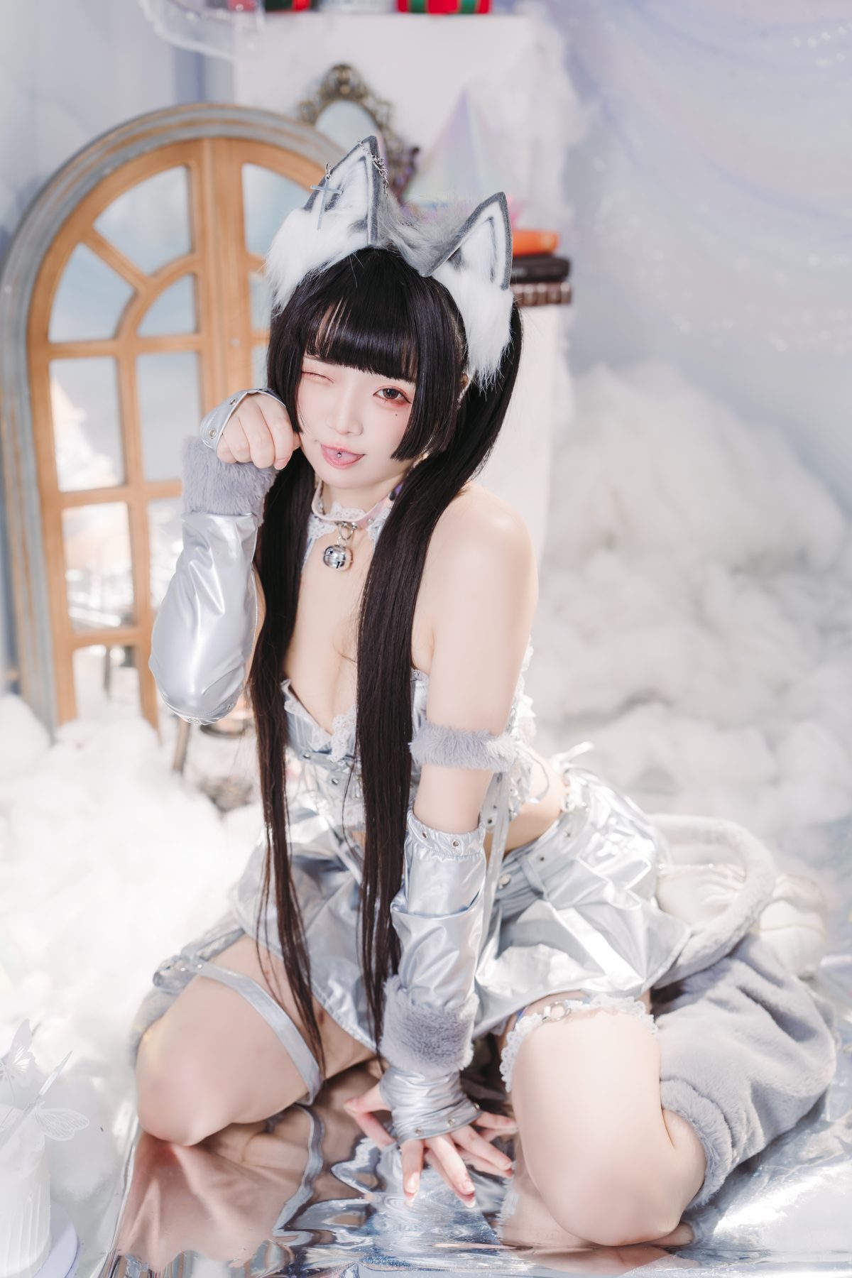 落落Raku Malymoon銀狐 COS写真
