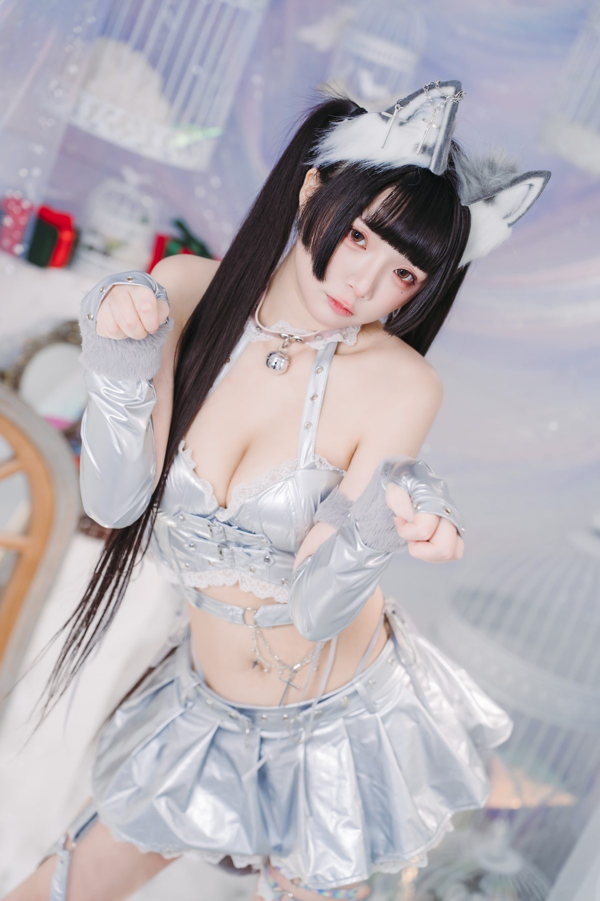 落落Raku Malymoon銀狐 COS写真