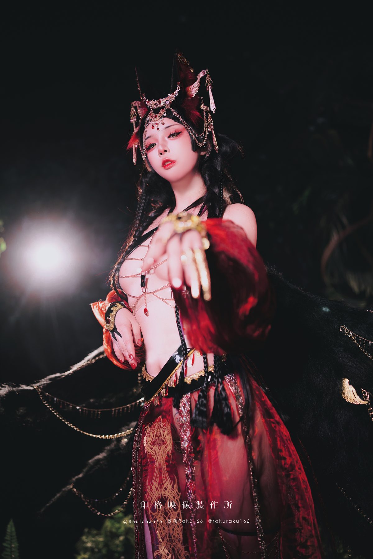 落落Raku 宵暗神乐 COS写真
